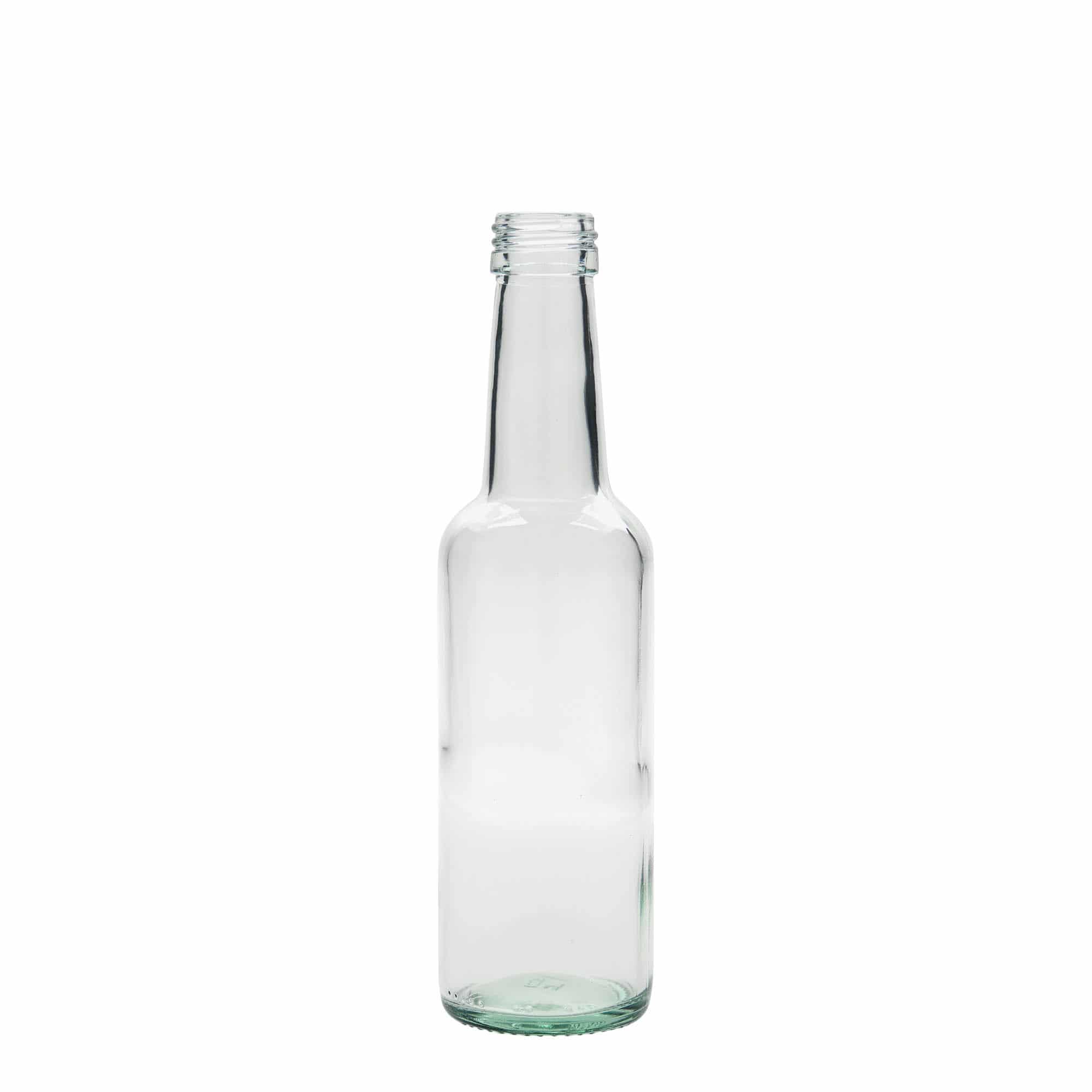 Bouteille en verre col droit 250 ml, bouchage: PP 28