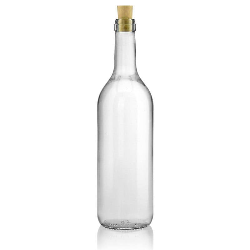 Bouteille en verre 750 ml 'Bordeaux', bouchage: bouchon