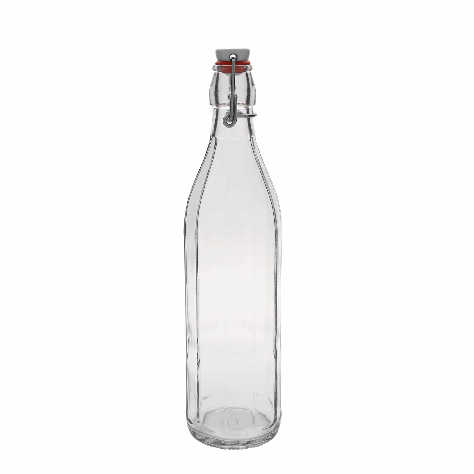 Bouteille en verre 750 ml 'Bravo', décagonale, bouchage: bouchon mécanique