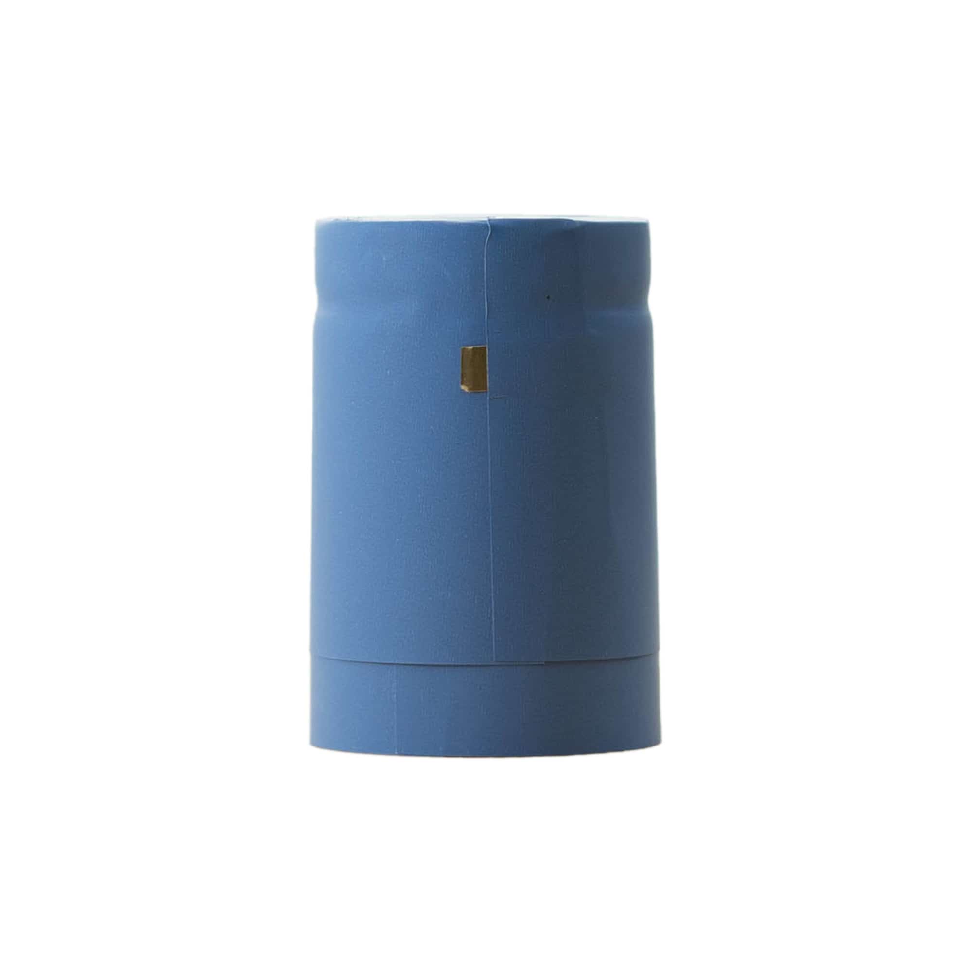 Capsule thermo-rétractable 32x41, plastique PVC, bleu ciel