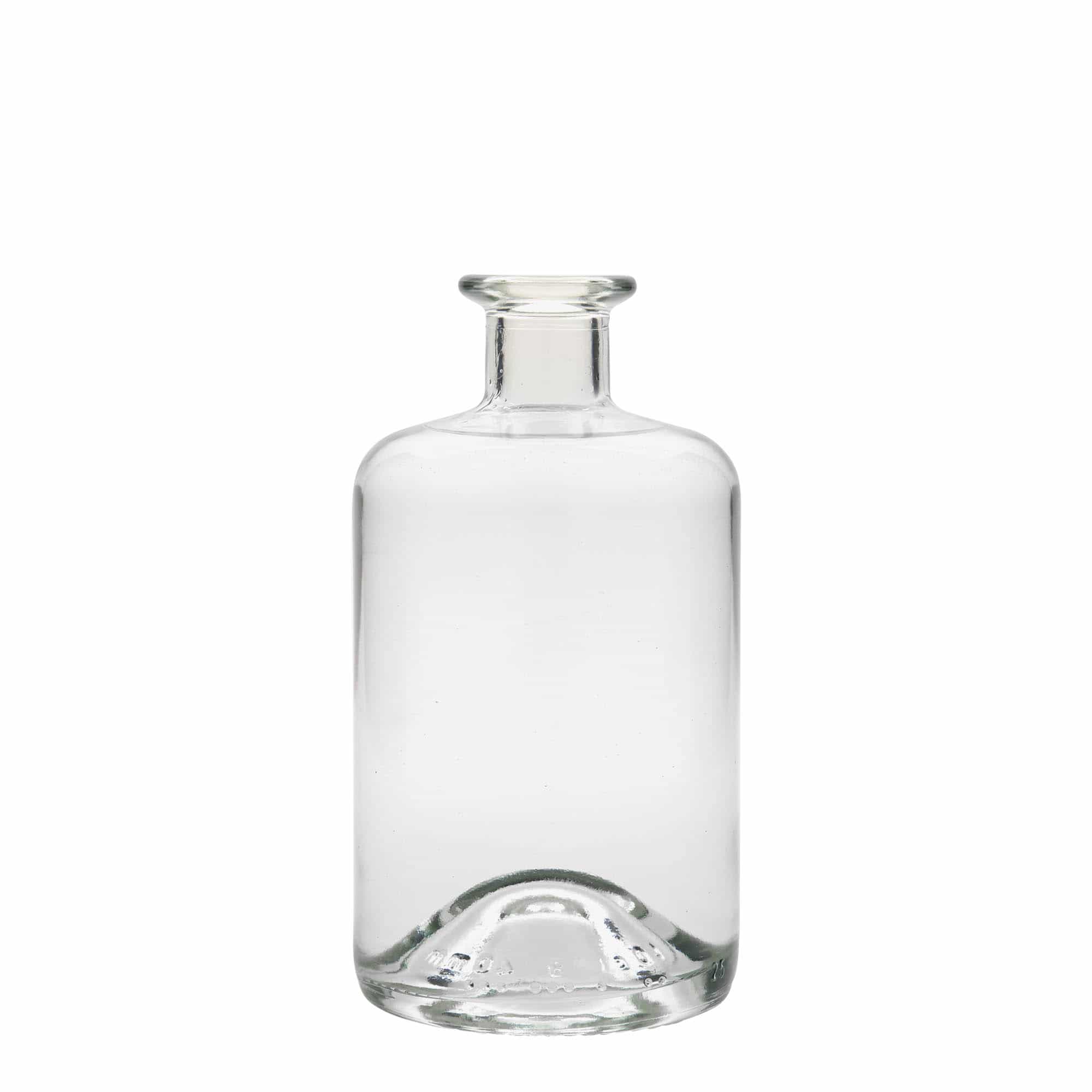 Bouteille en verre apothicaire 500 ml, bouchage: bouchon