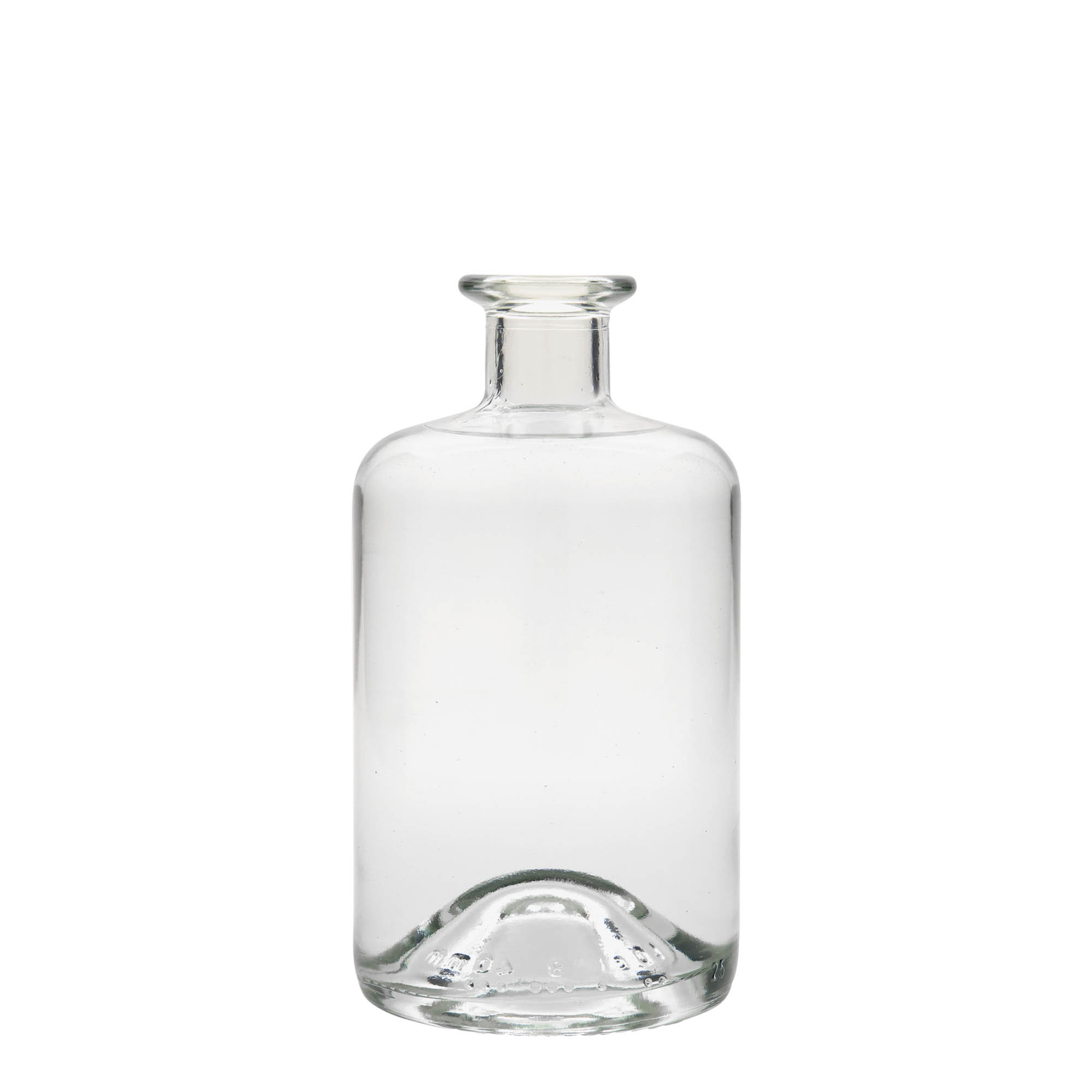 Bouteille en verre apothicaire 500 ml, bouchage: bouchon