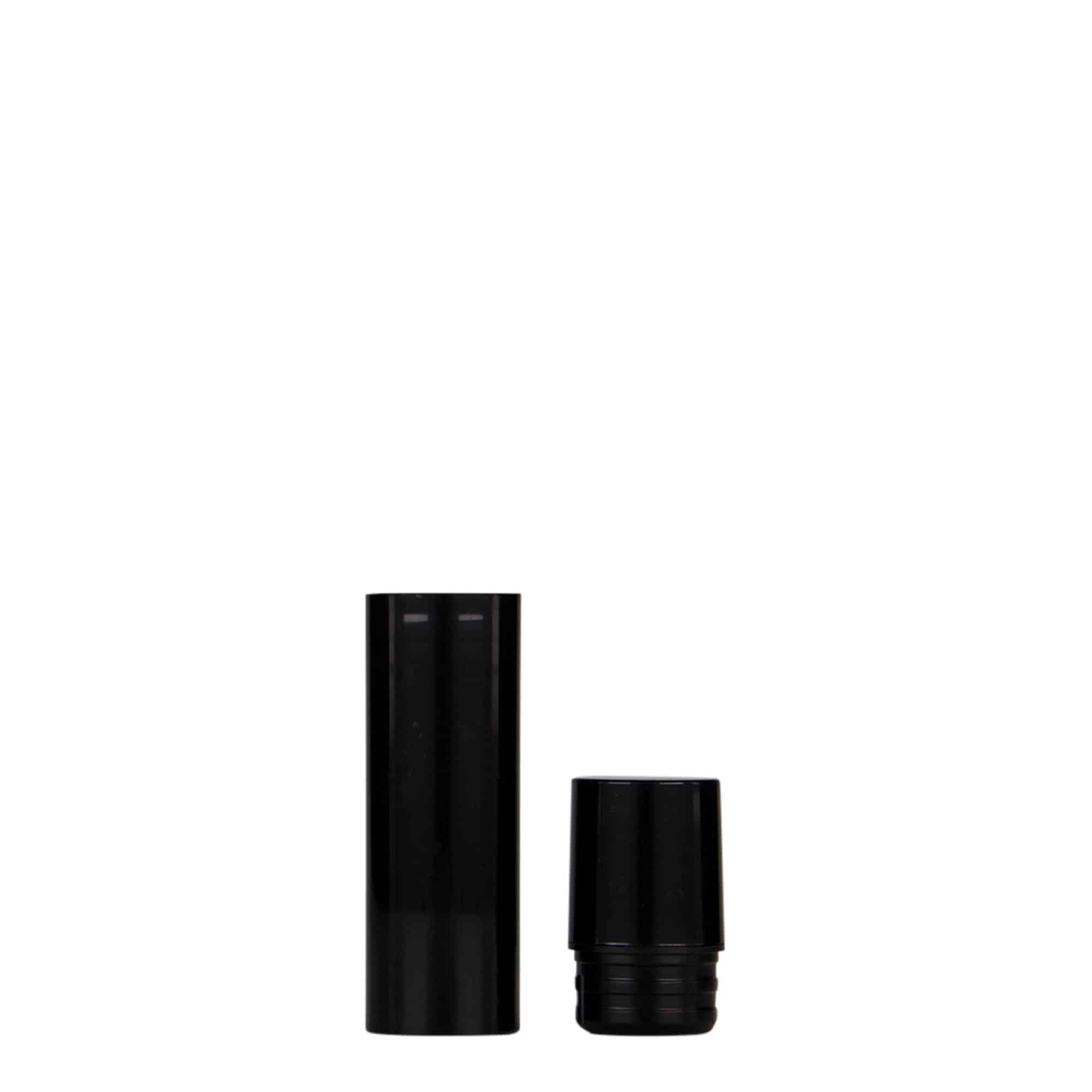 Flacon airless 10 ml 'Nano', plastique PP, noir