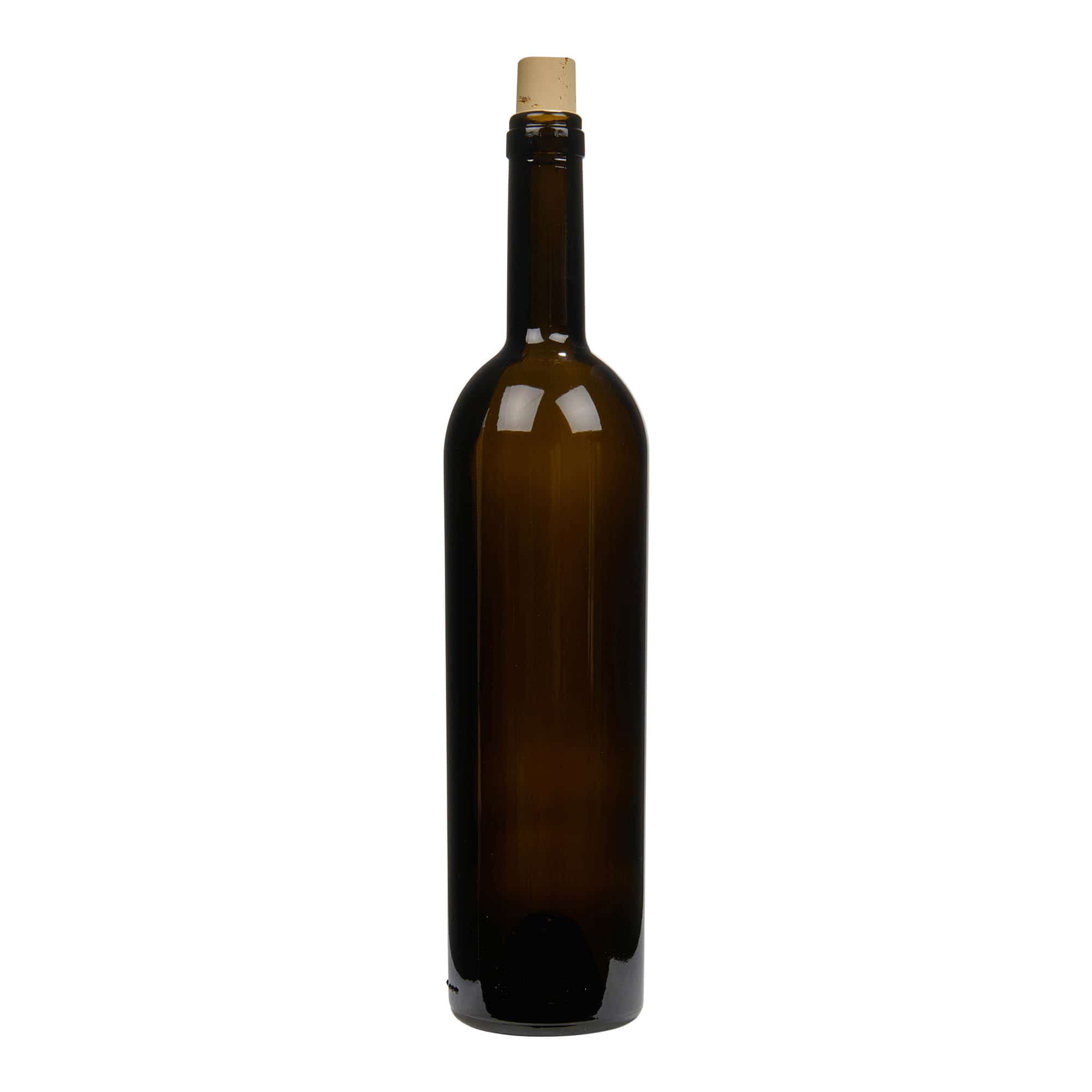 Bouteille de vin 750 ml 'Liberty', vert antique, bouchage: bouchon