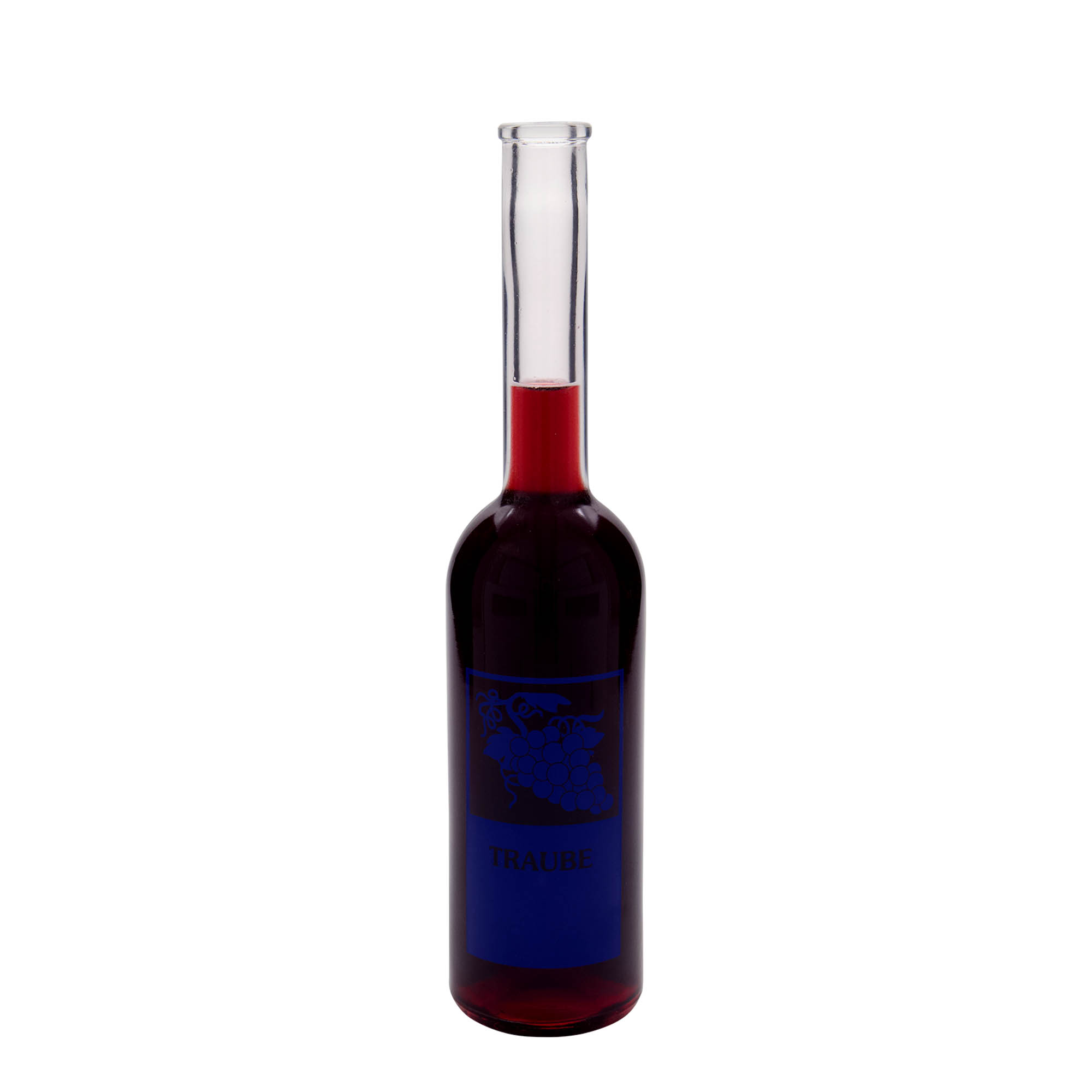 Bouteille en verre 500 ml 'Opera', motif : raisin, bouchage: bouchon