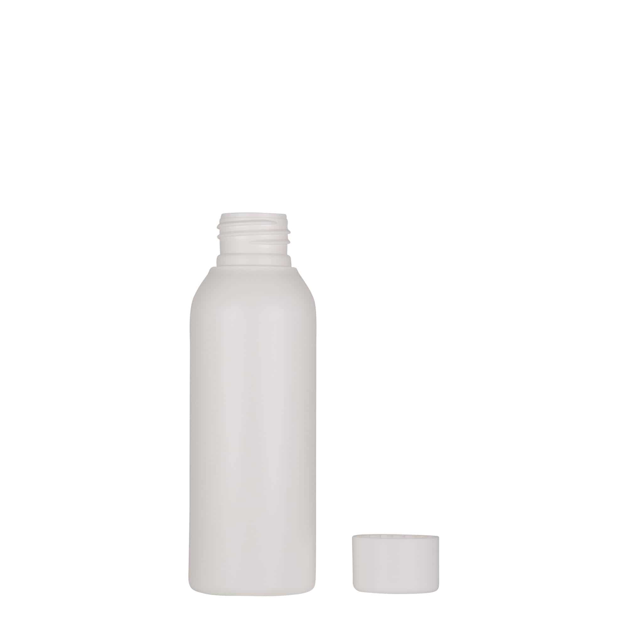 Bouteille en plastique 100 ml 'Tuffy', PEHD, blanche, bouchage: GPI 24/410