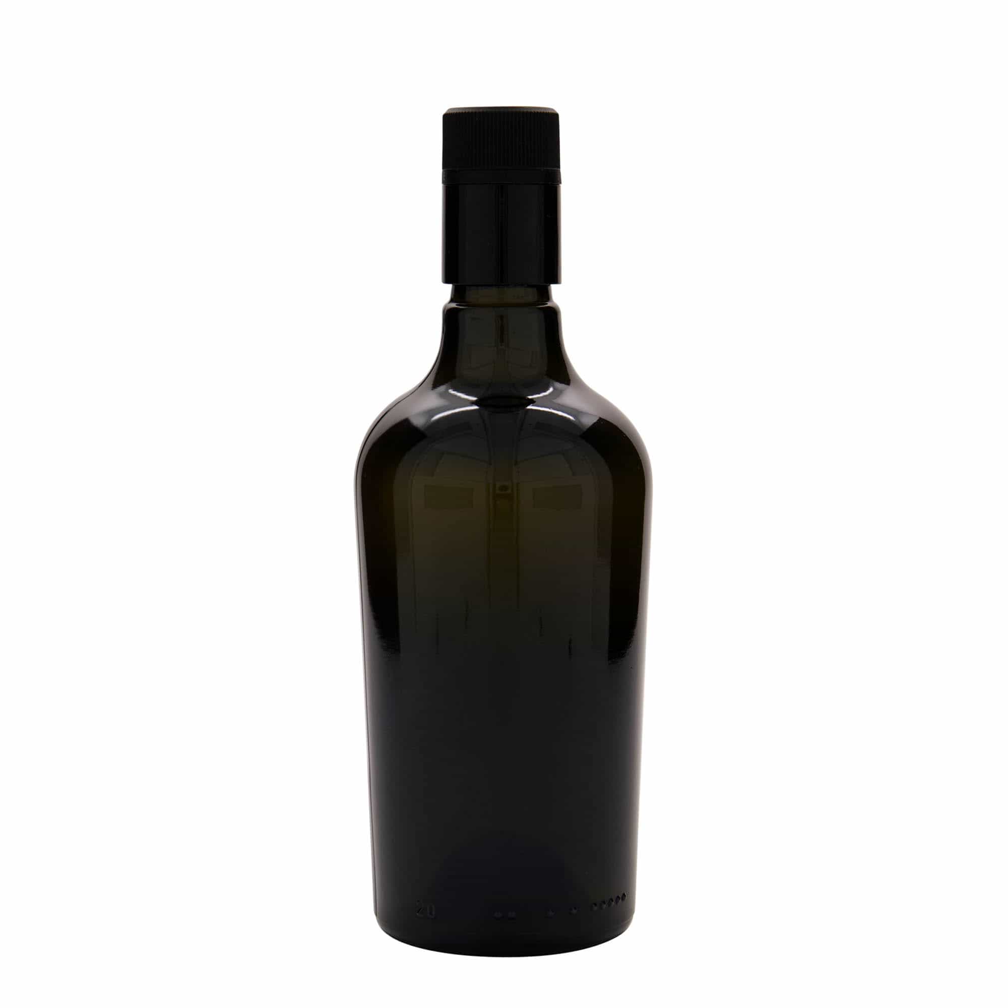 Bouteille de vinaigre / d’huile 500 ml 'Oleum', verre, vert antique, bouchage: DOP
