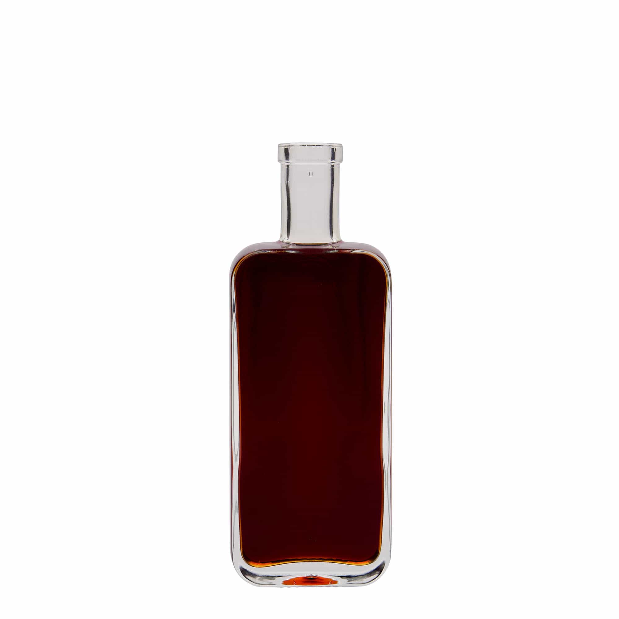 Bouteille en verre 200 ml 'Nice', rectangulaire, bouchage: bouchon