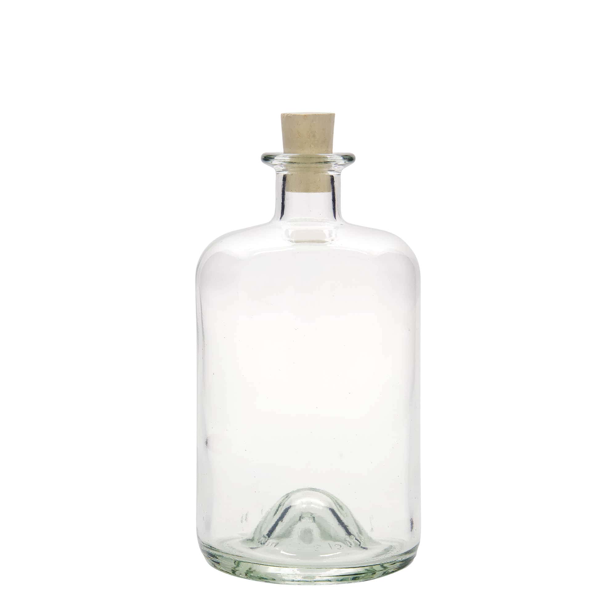 Bouteille en verre apothicaire 700 ml, bouchage: bouchon