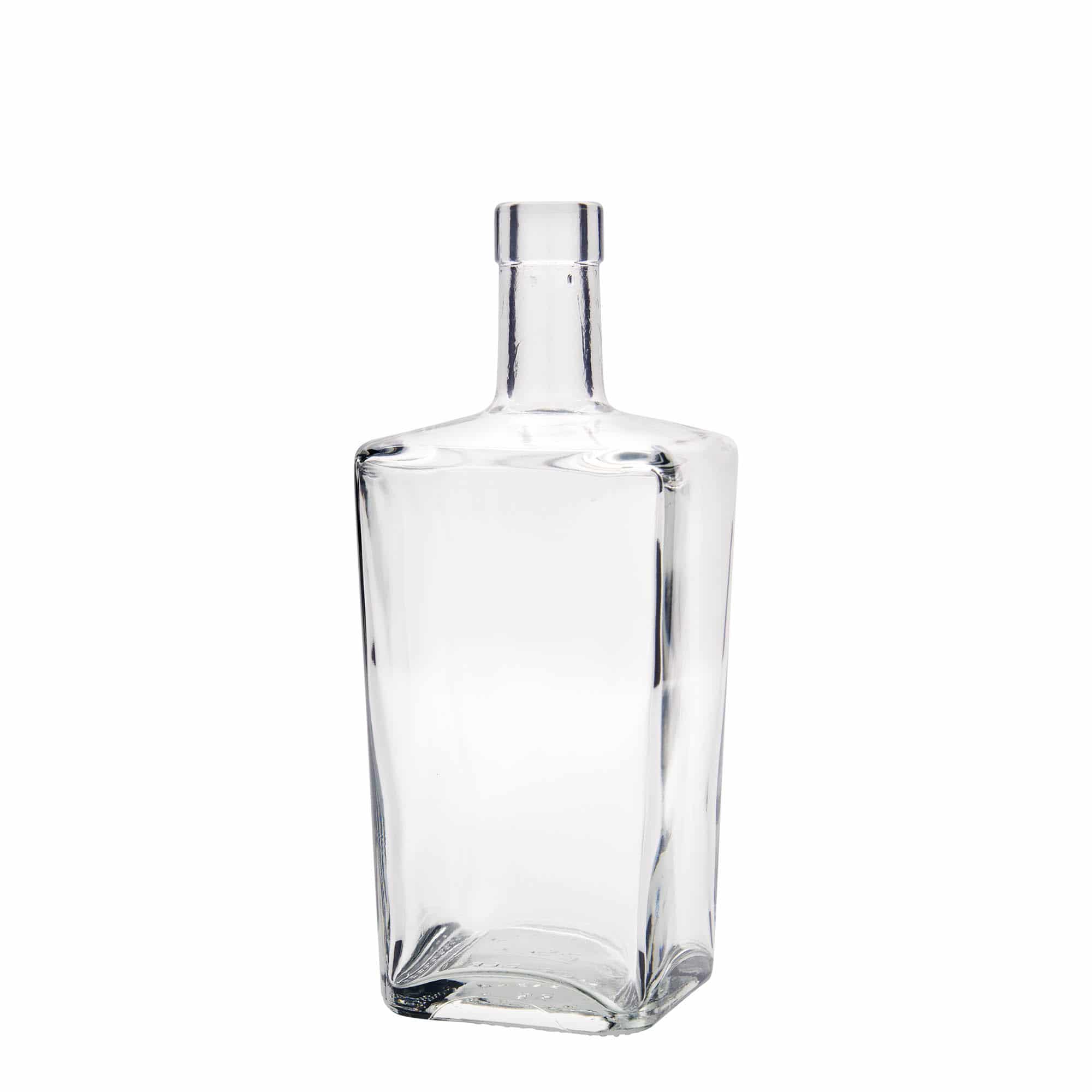 Bouteille en verre 700 ml 'Noël', carrée, bouchage: bouchon