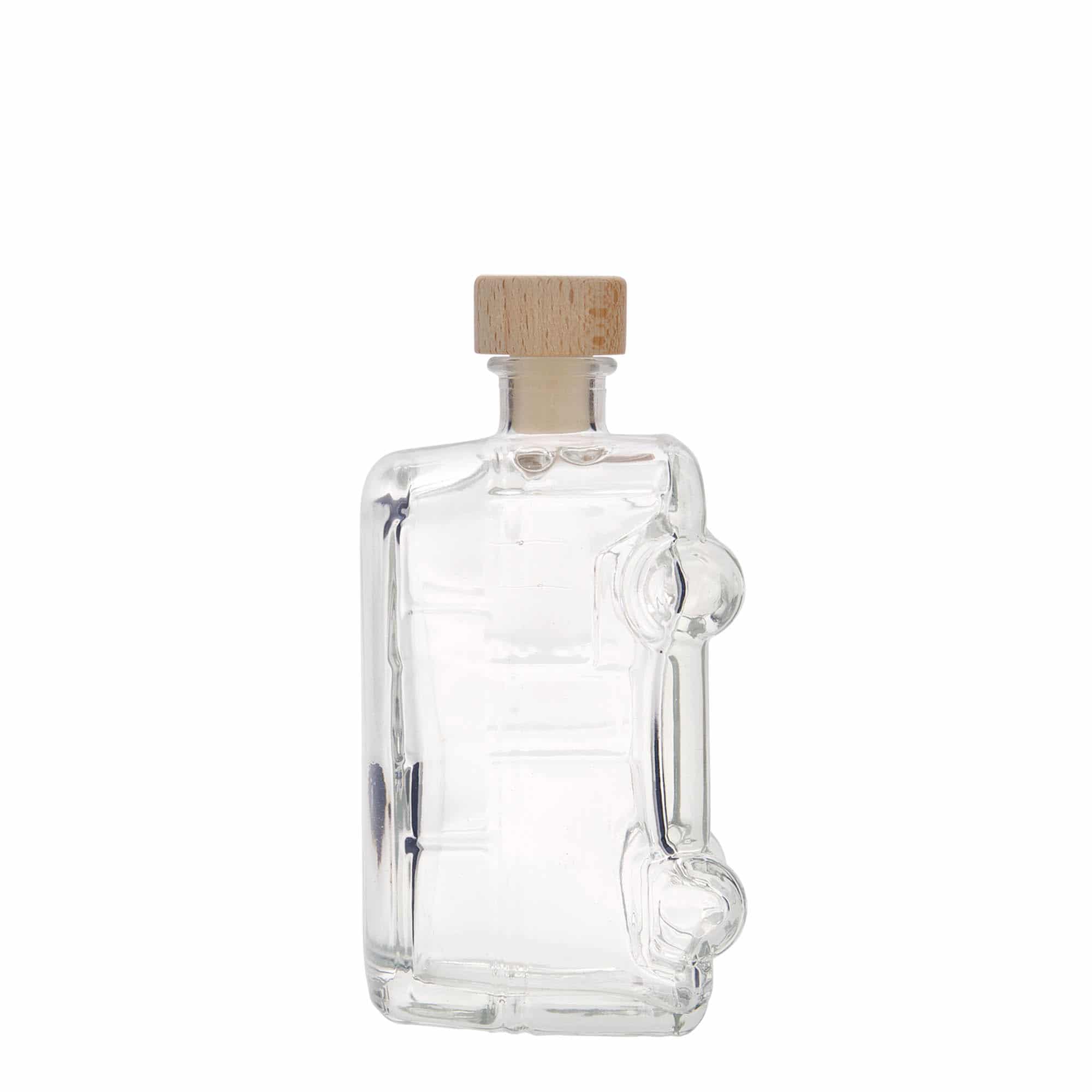 Bouteille en verre 200 ml 'Minivan', bouchage: bouchon