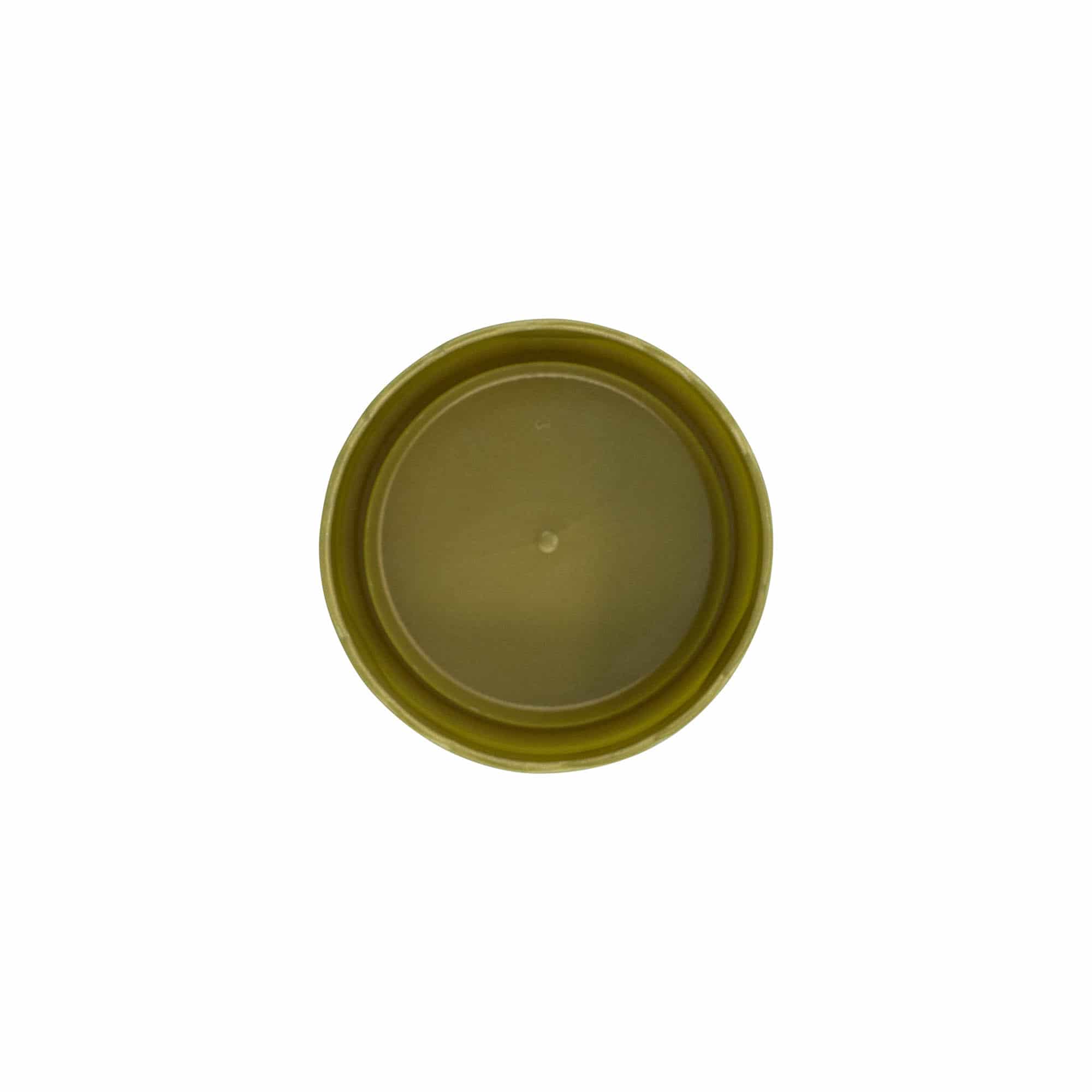 Couvercle-cloche pour pot en céramique à col étroit, plastique PEHD, doré
