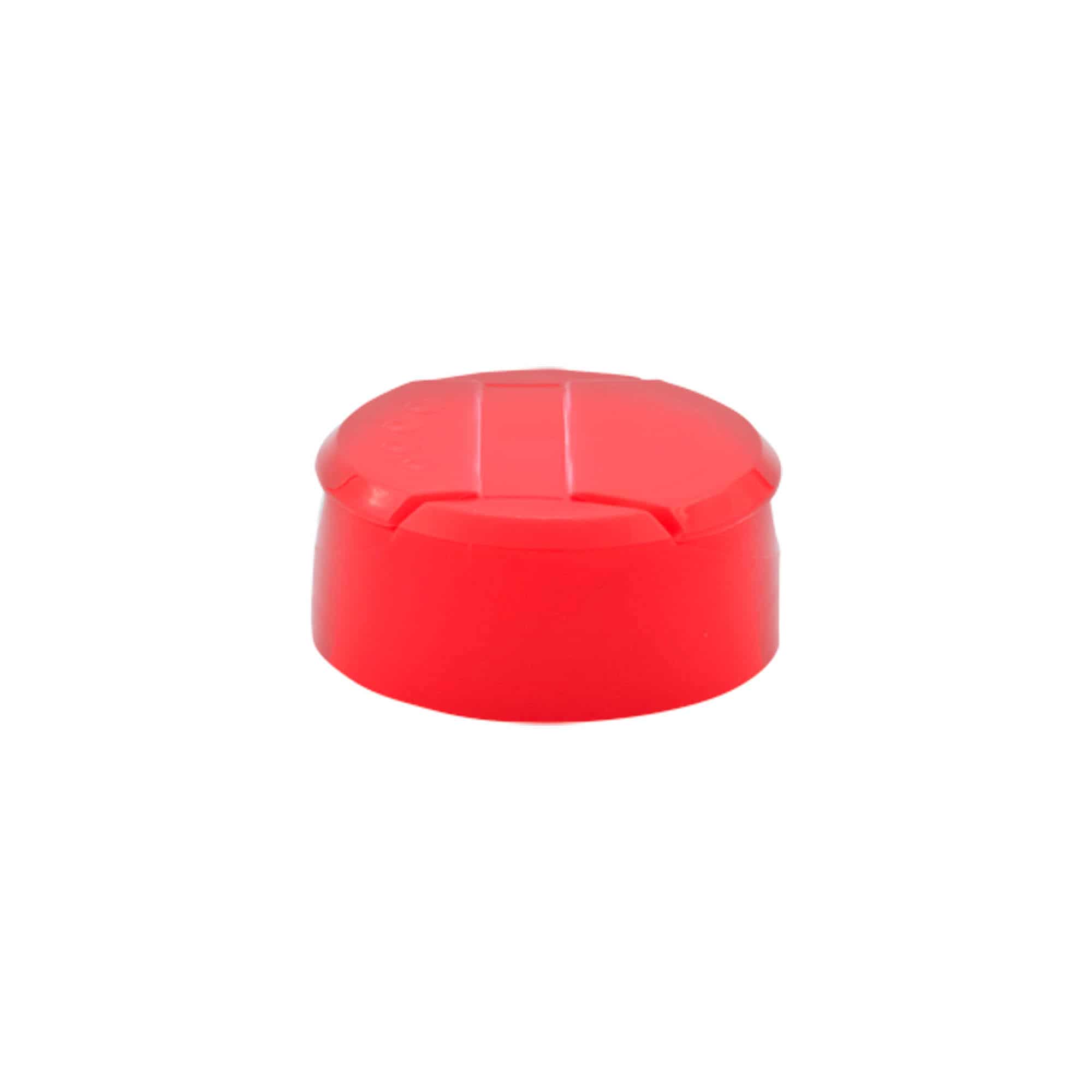 Bouchon pour pot à épices distributeur, plastique PP, rouge, pour bouchage: GPI 38/400