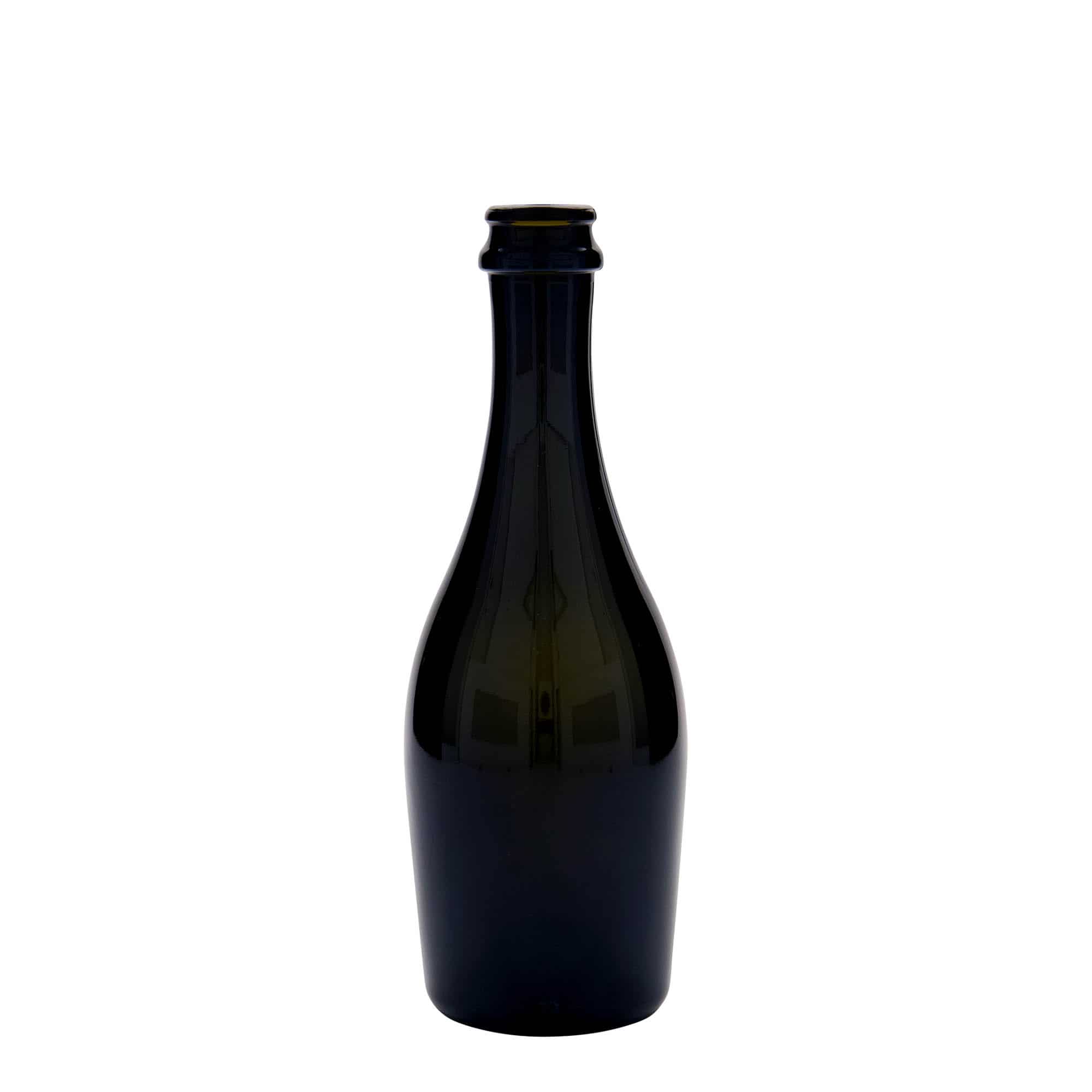 Bouteille de Champagne 330 ml 'Carmen', verre, vert antique, bouchage: capsules couronnes