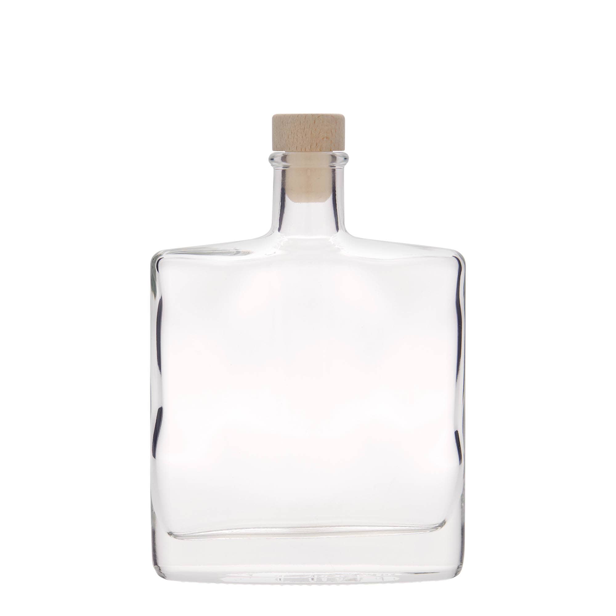 Bouteille en verre 350 ml 'Zorbas', ovale, bouchage: bouchon