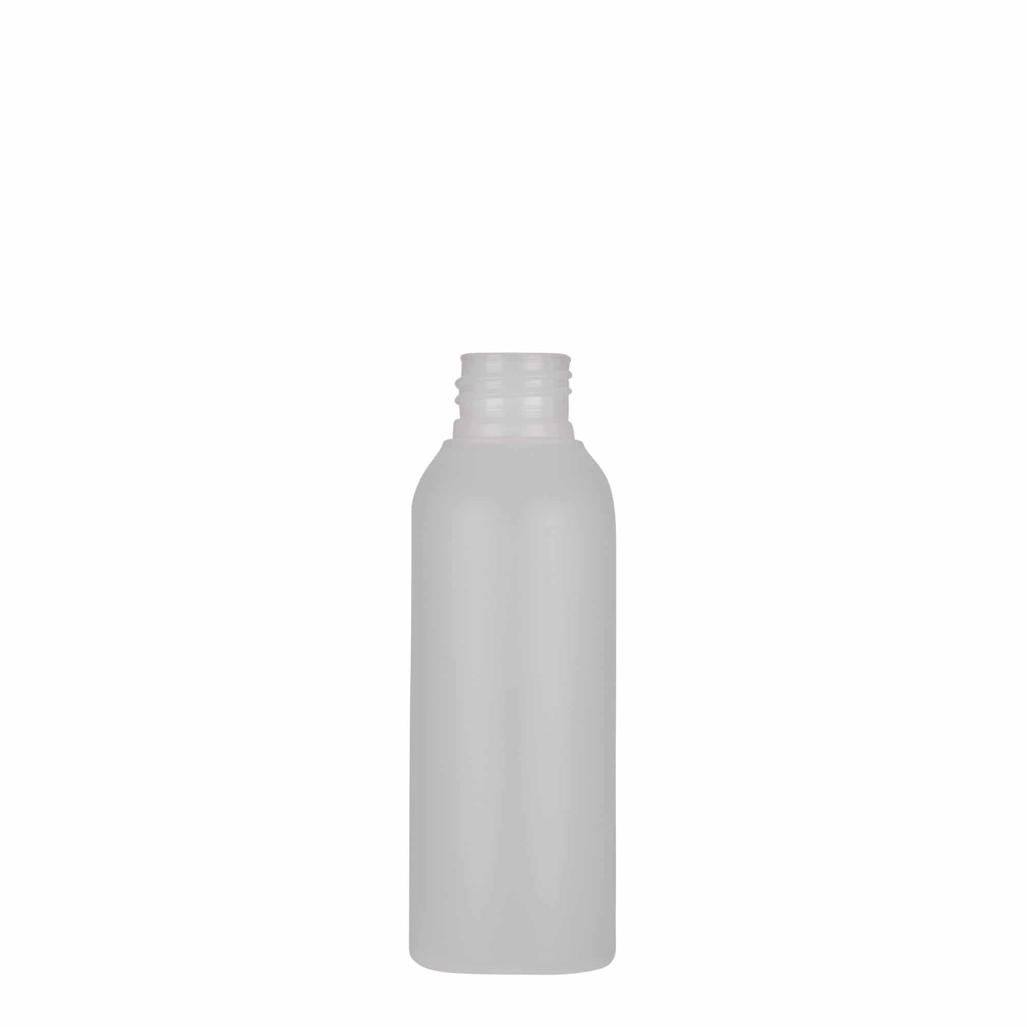 Bouteille en plastique 100 ml 'Tuffy', PEHD, nature, bouchage: GPI 24/410