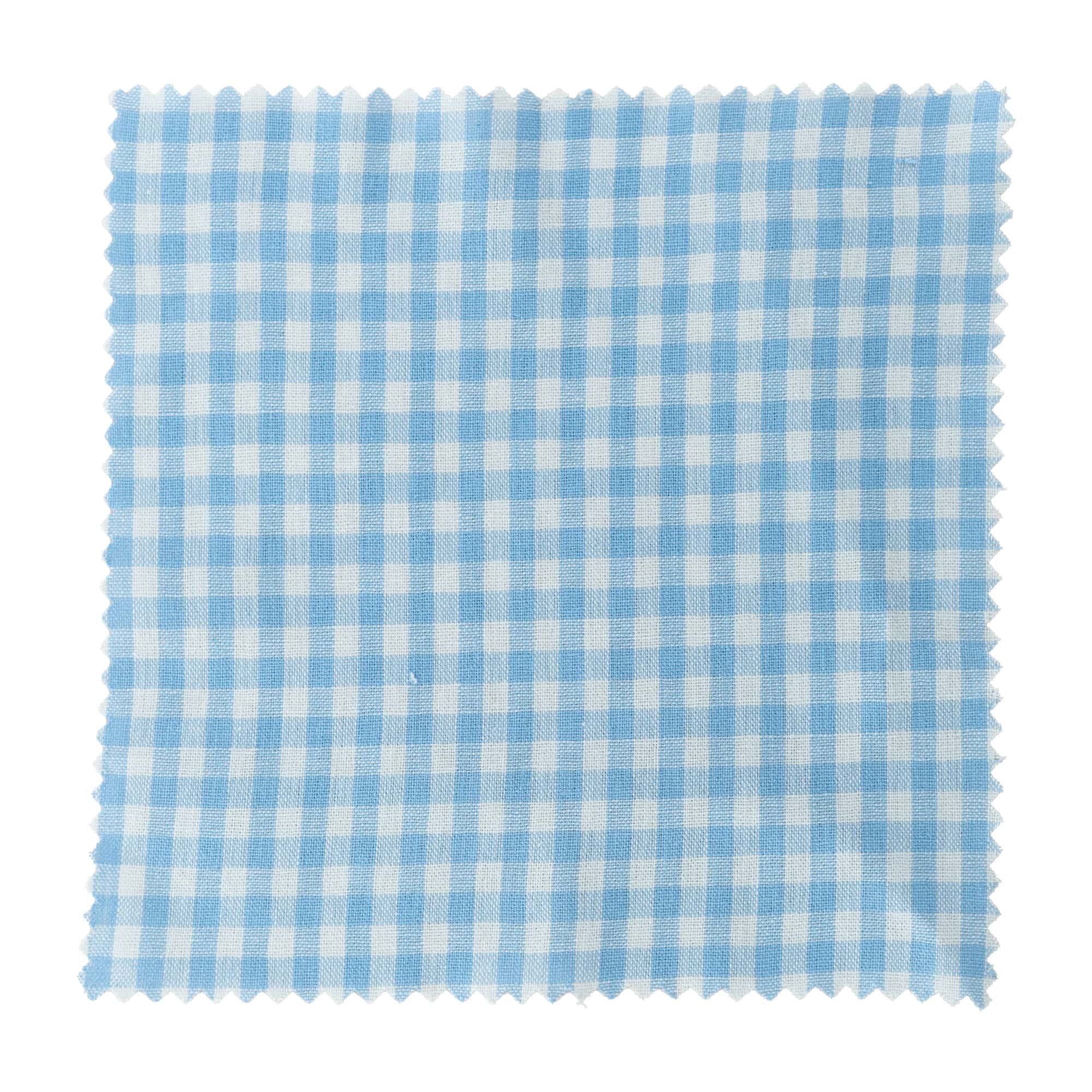 Napperon à carreaux 15x15, carré, tissu, bleu clair, bouchage: TO58-TO82