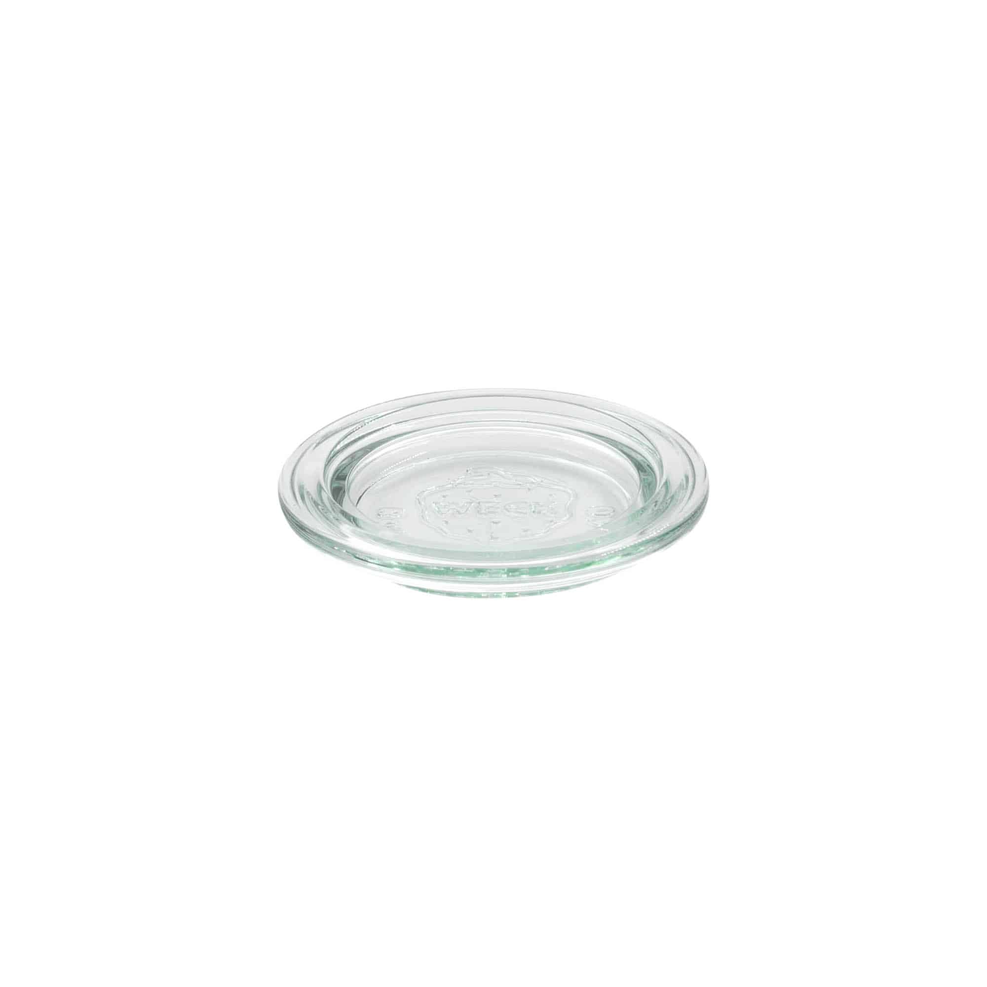 Couvercle en verre WECK aux bords arrondis, pour bouchage: RR60