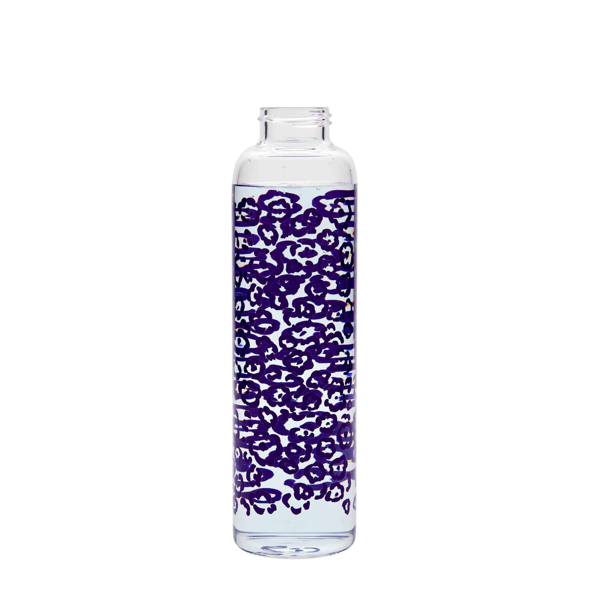 Gourde 500 ml 'Perseus', motif : fleurs lilas, bouchage: Bougage à vis