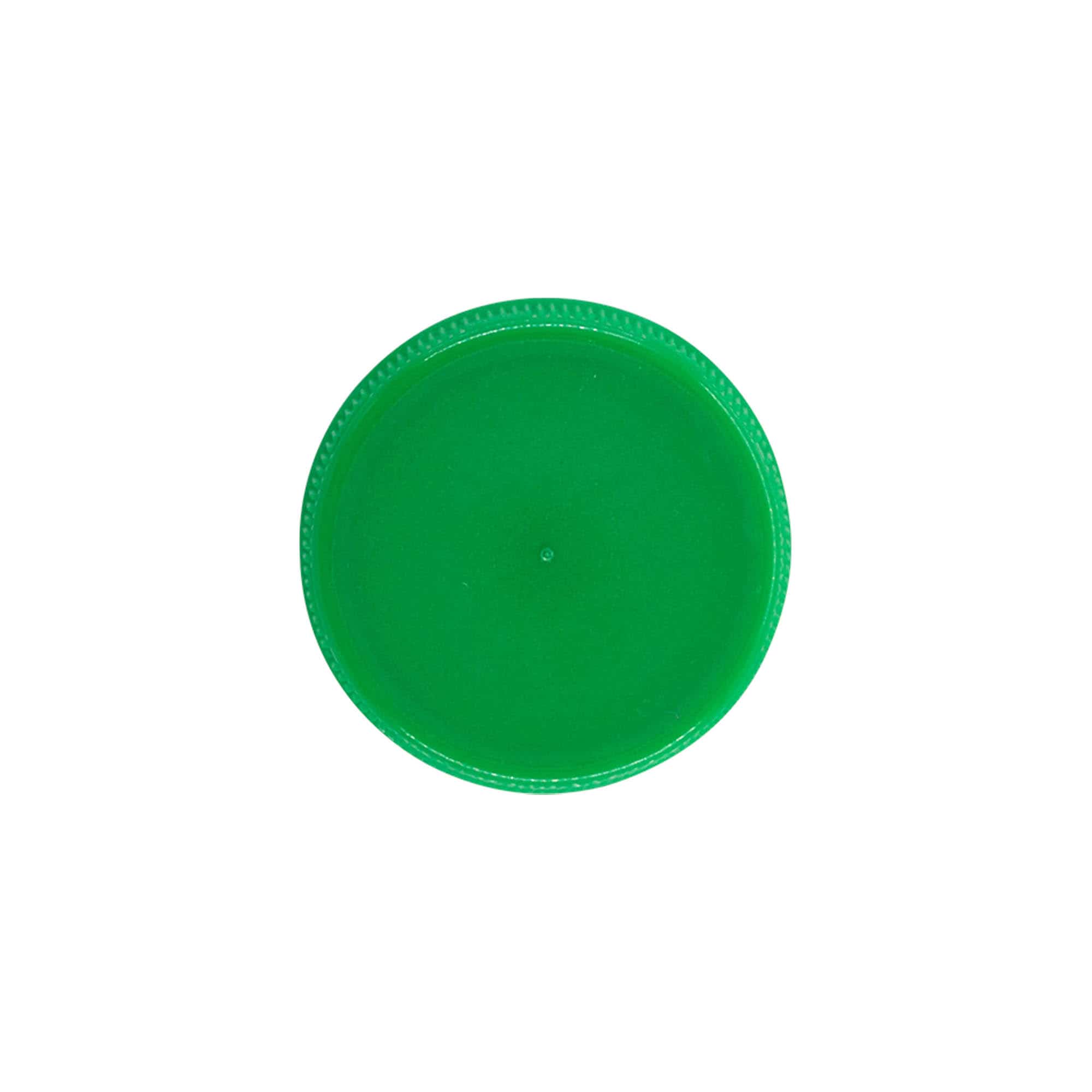 Bougage à vis avec filetage à double départ, plastique PE, vert, pour bouchage: PET 38 mm