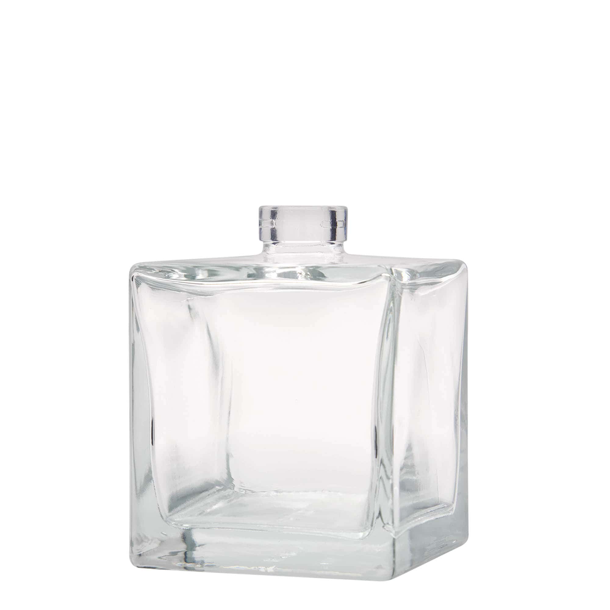 Bouteille en verre 500 ml 'Cube', carrée, bouchage: bouchon