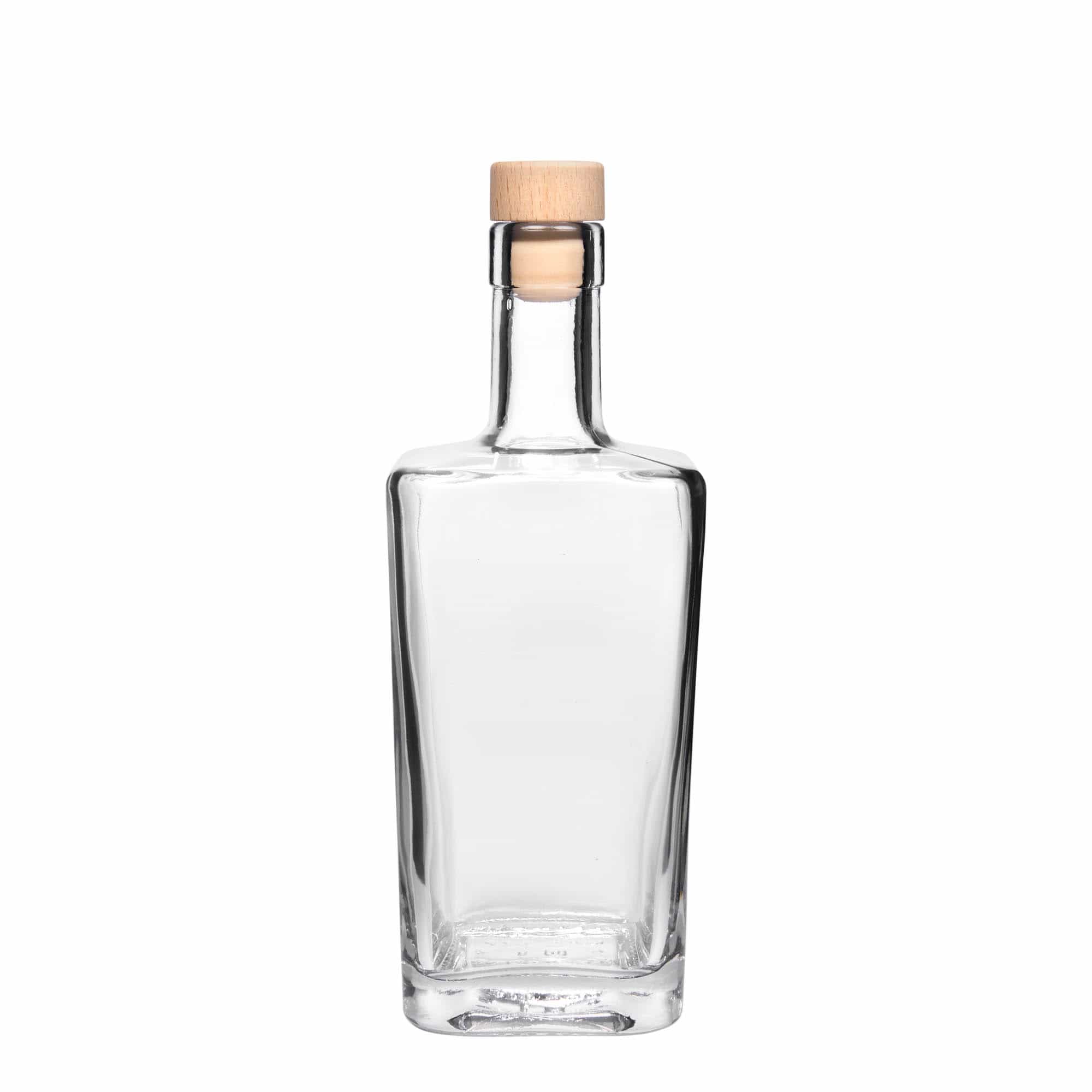 Bouteille en verre 500 ml 'Noël', carrée, bouchage: bouchon