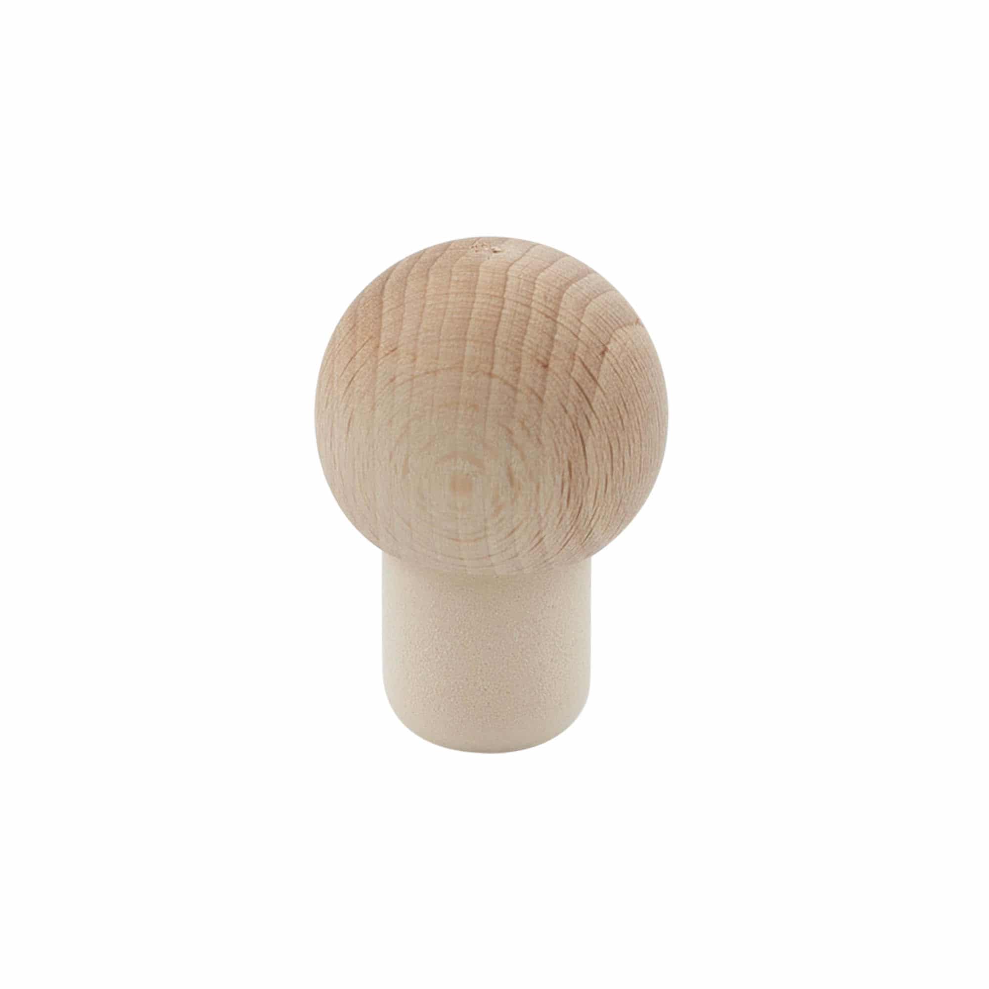 Bouchon à poignée 19 mm 'Sphère', bois, pour bouchage: bouchon