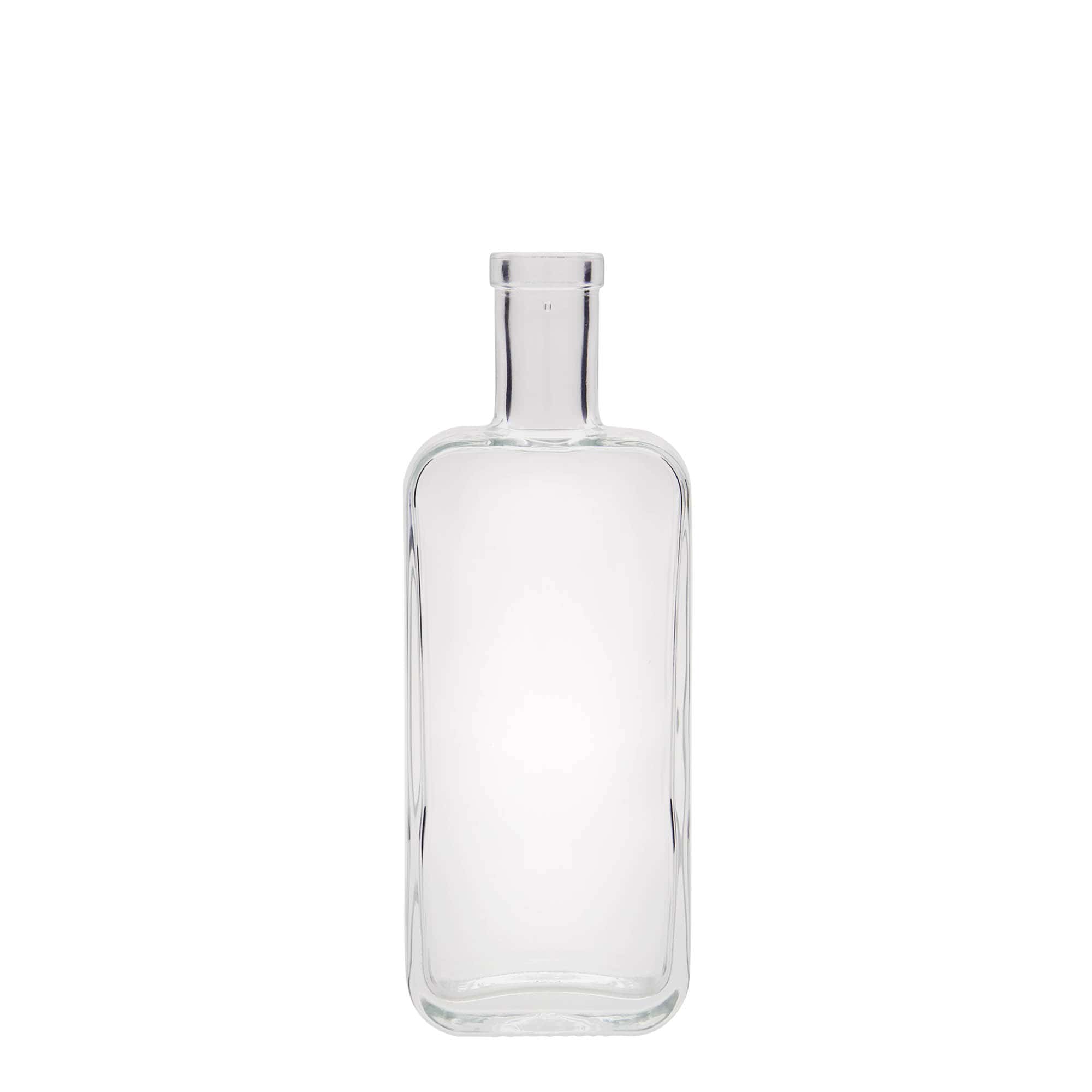 Bouteille en verre 200 ml 'Nice', rectangulaire, bouchage: bouchon