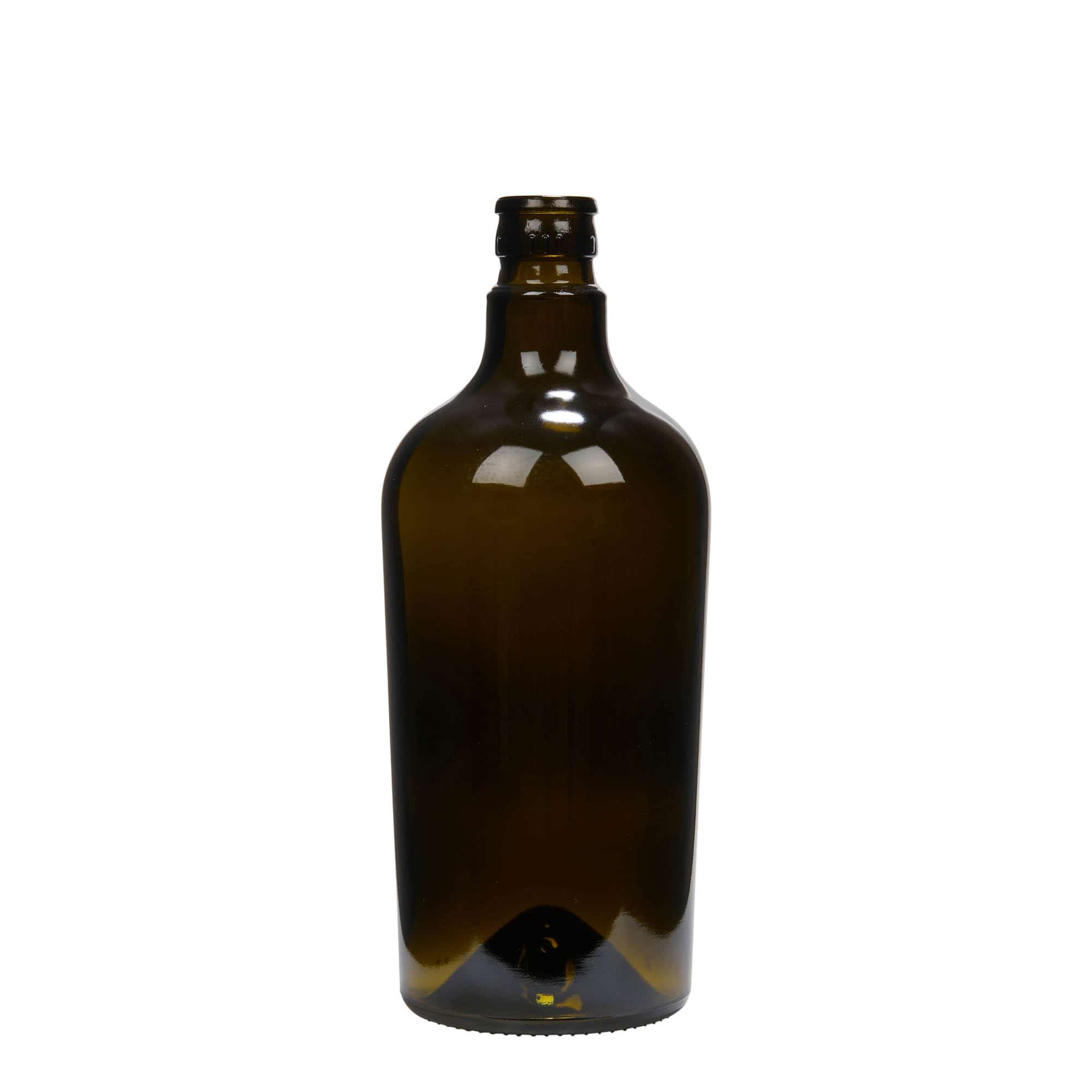 Bouteille de vinaigre / d’huile 750 ml 'Oleum', verre, vert antique, bouchage: DOP