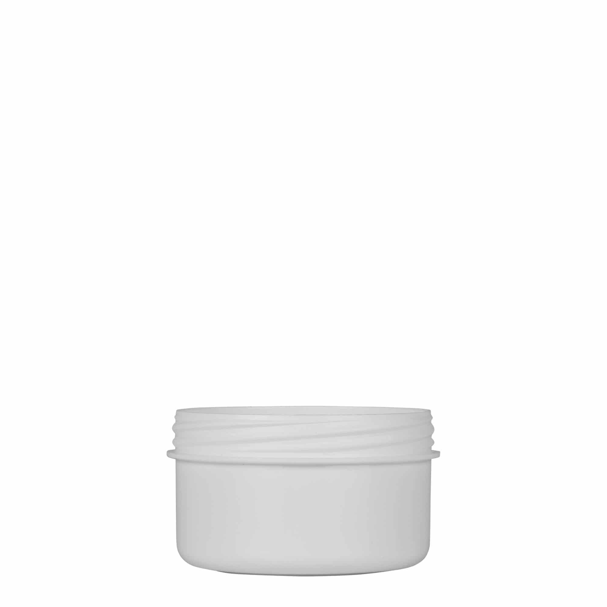 Boîte en plastique 60 ml 'White Line', PP, blanche, bouchage: Bougage à vis