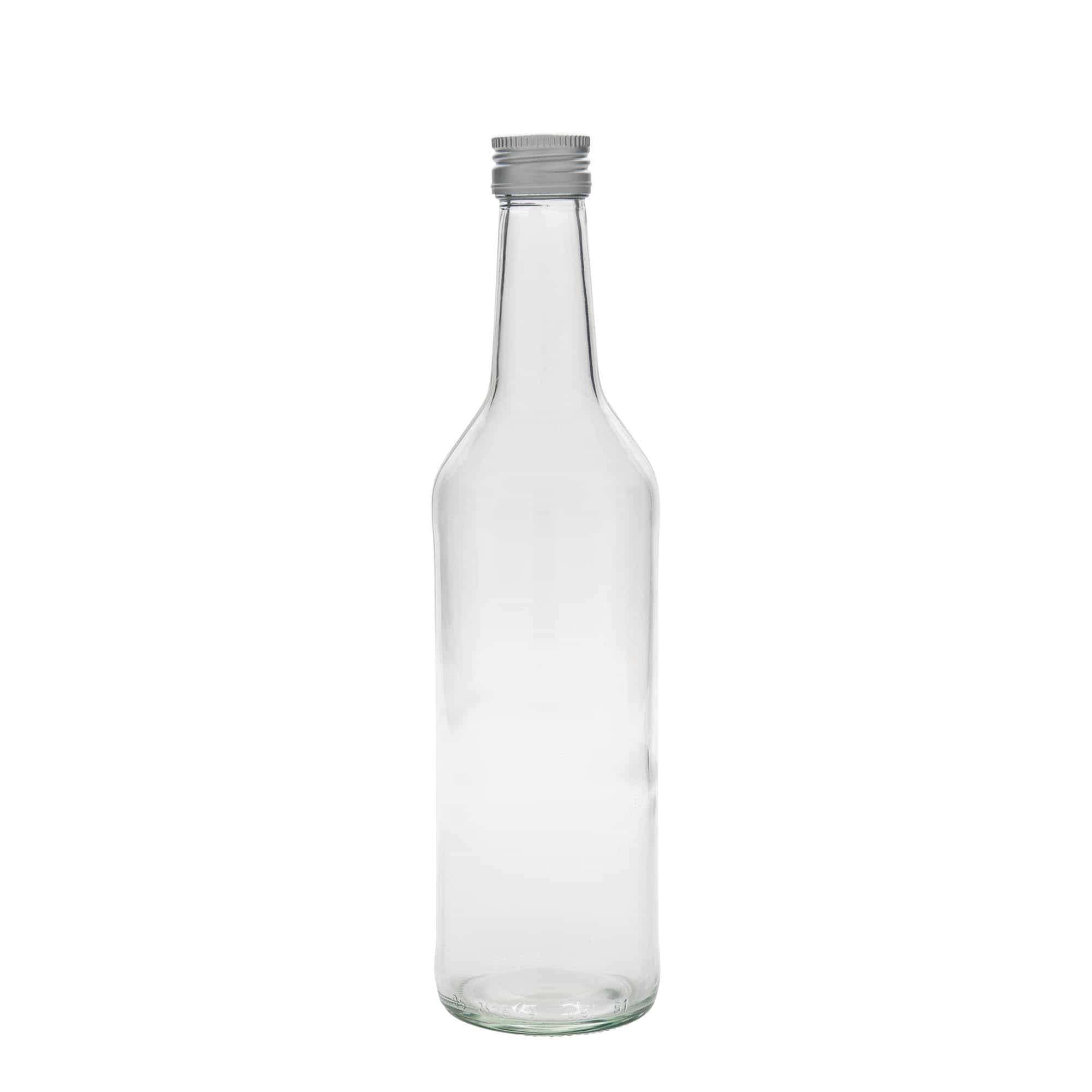 Bouteille en verre col droit 500 ml, bouchage: PP 28