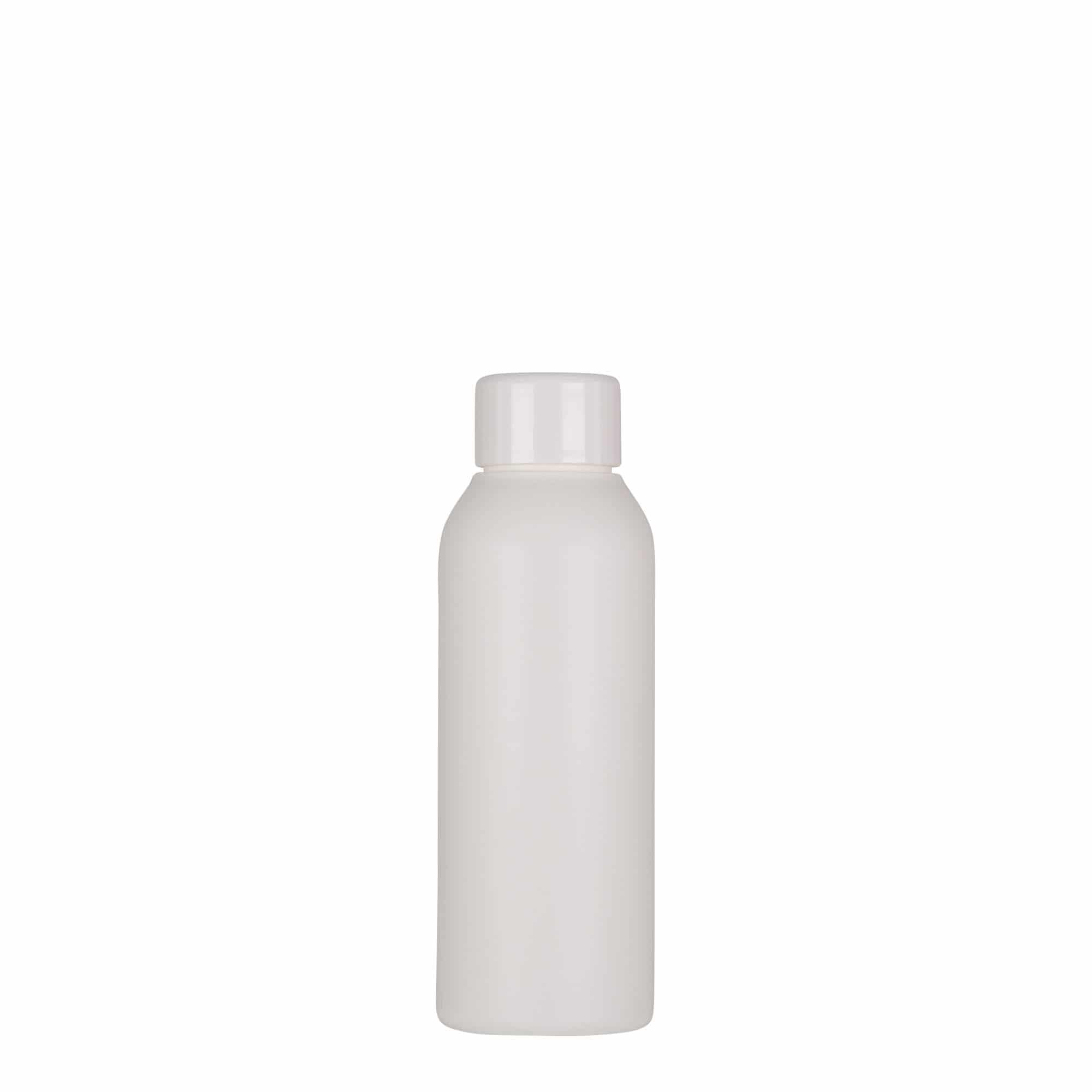 Bouteille en plastique 100 ml 'Tuffy', PEHD, blanche, bouchage: GPI 24/410
