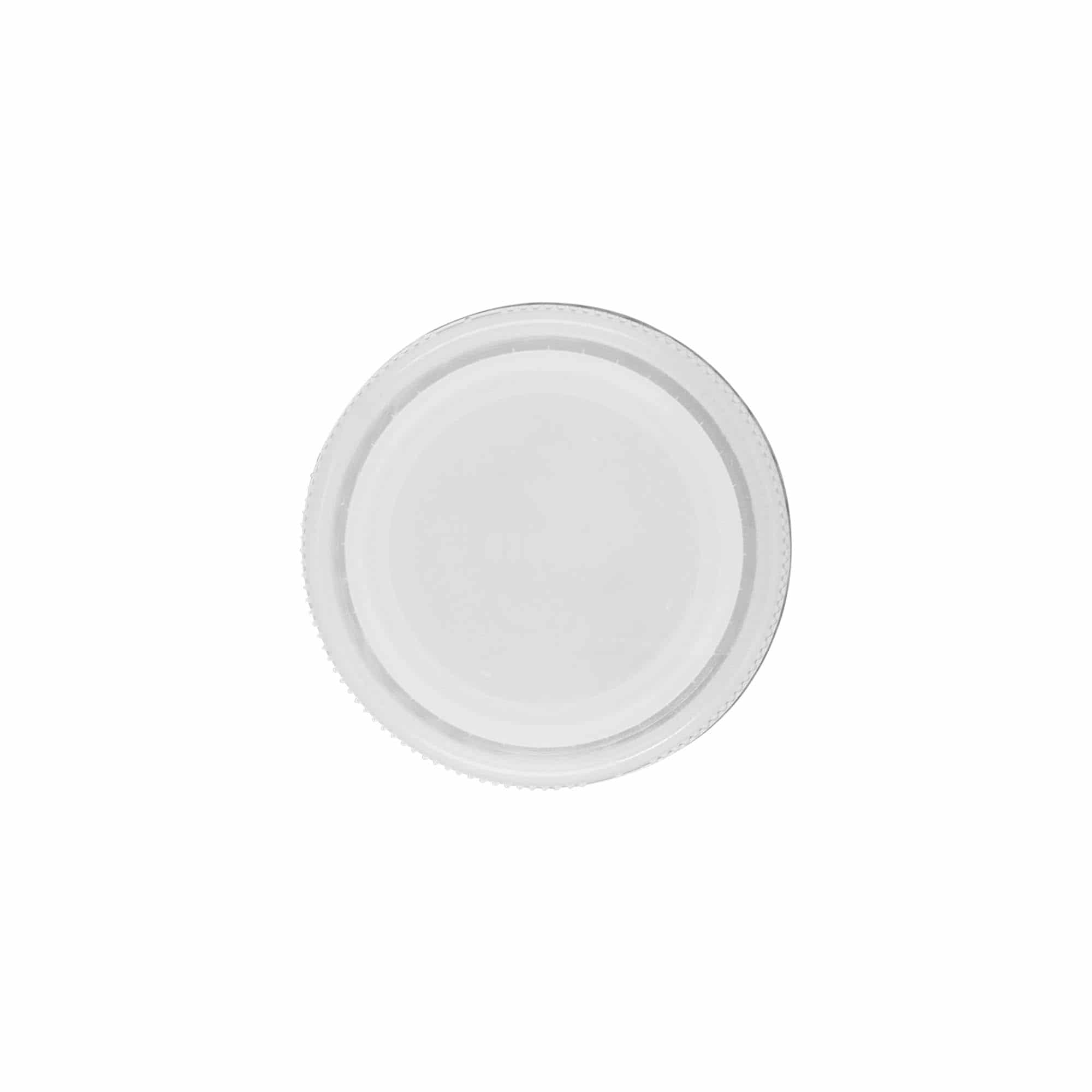 Bougage à vis avec filetage à double départ, plastique PE, blanc, pour bouchage: PET 38 mm