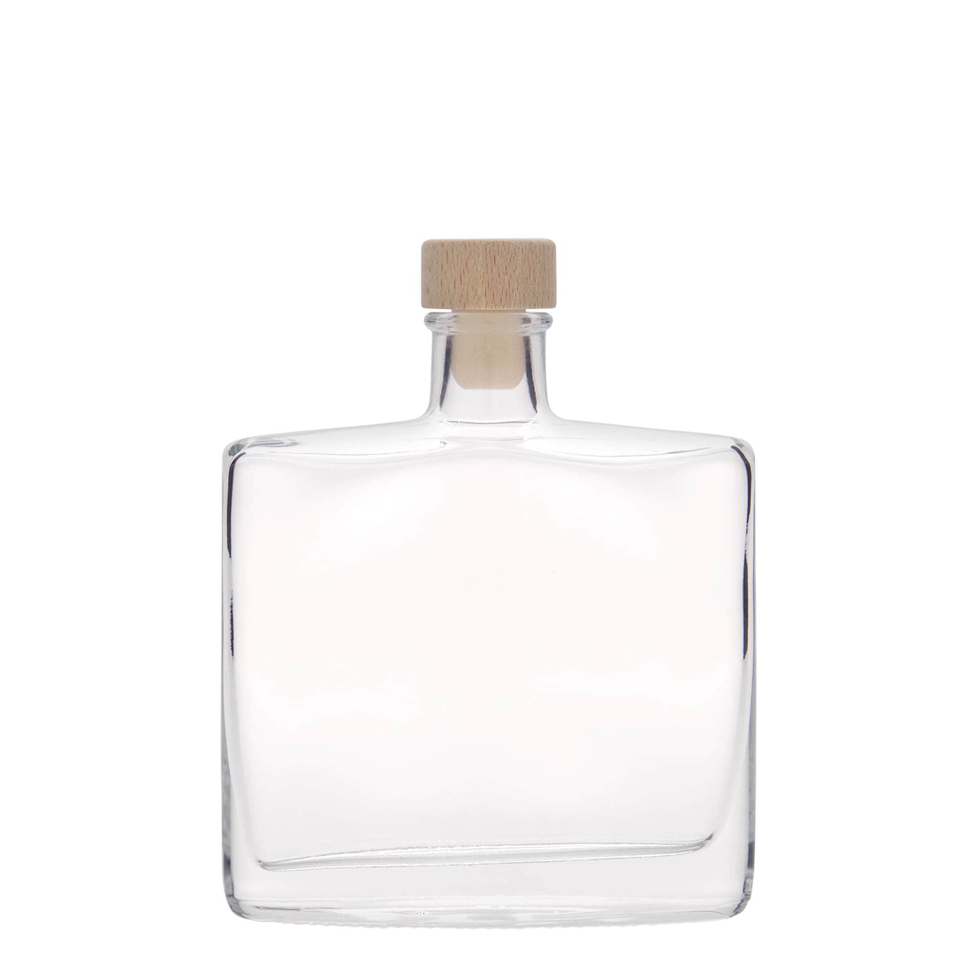 Bouteille en verre 200 ml 'Zorbas', ovale, bouchage: bouchon