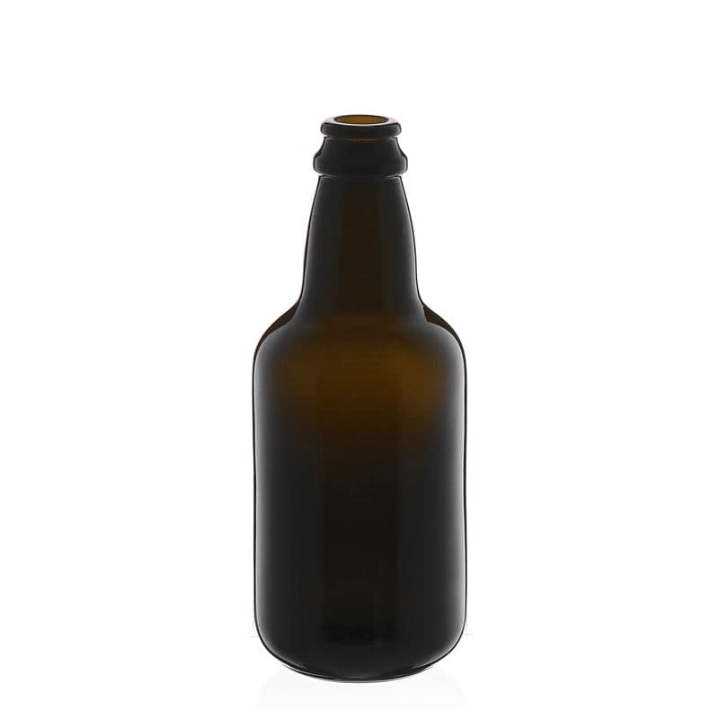 Bouteille de bière 330 ml 'Era', verre, vert antique, bouchage: capsules couronnes