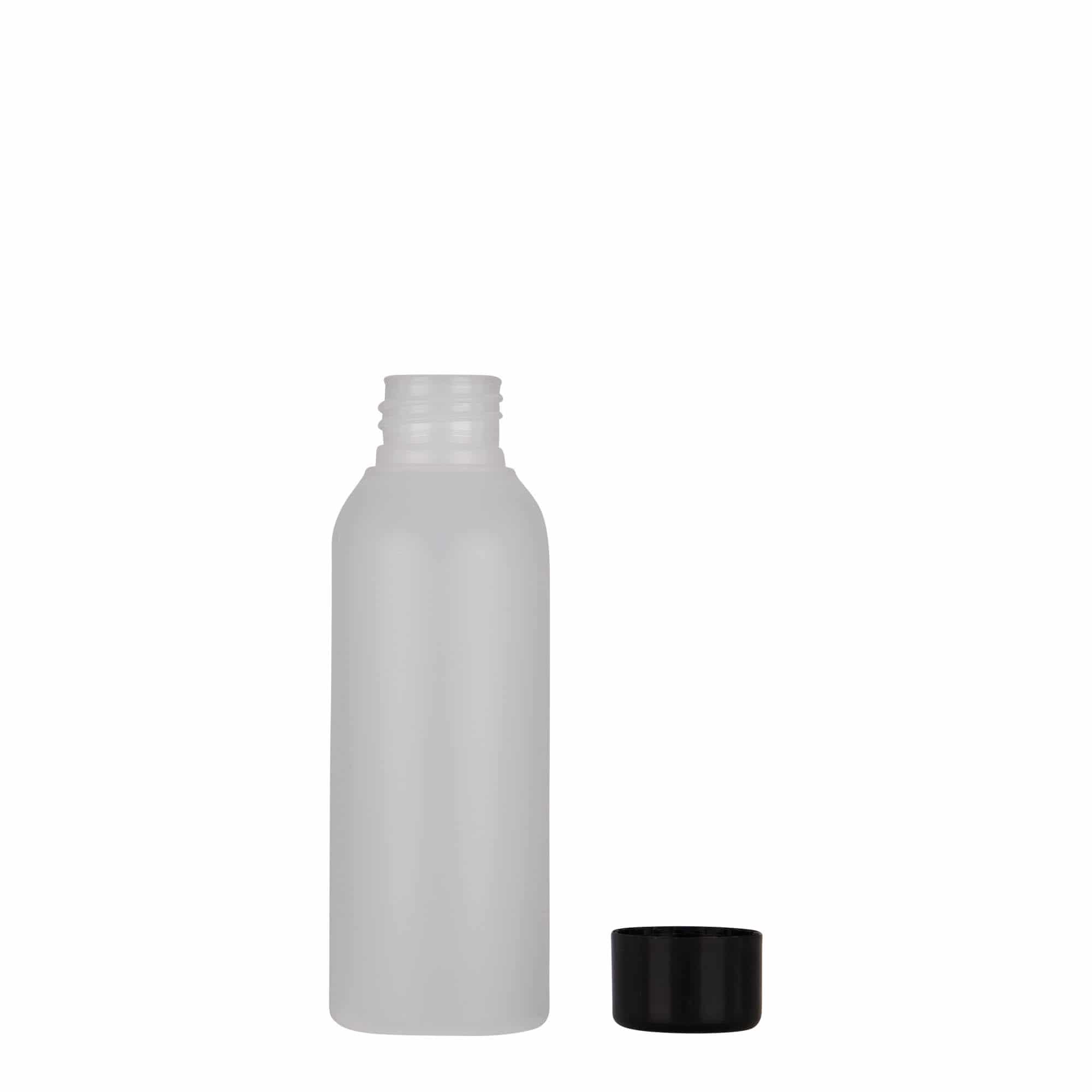 Bouteille en plastique 100 ml 'Tuffy', PEHD, nature, bouchage: GPI 24/410