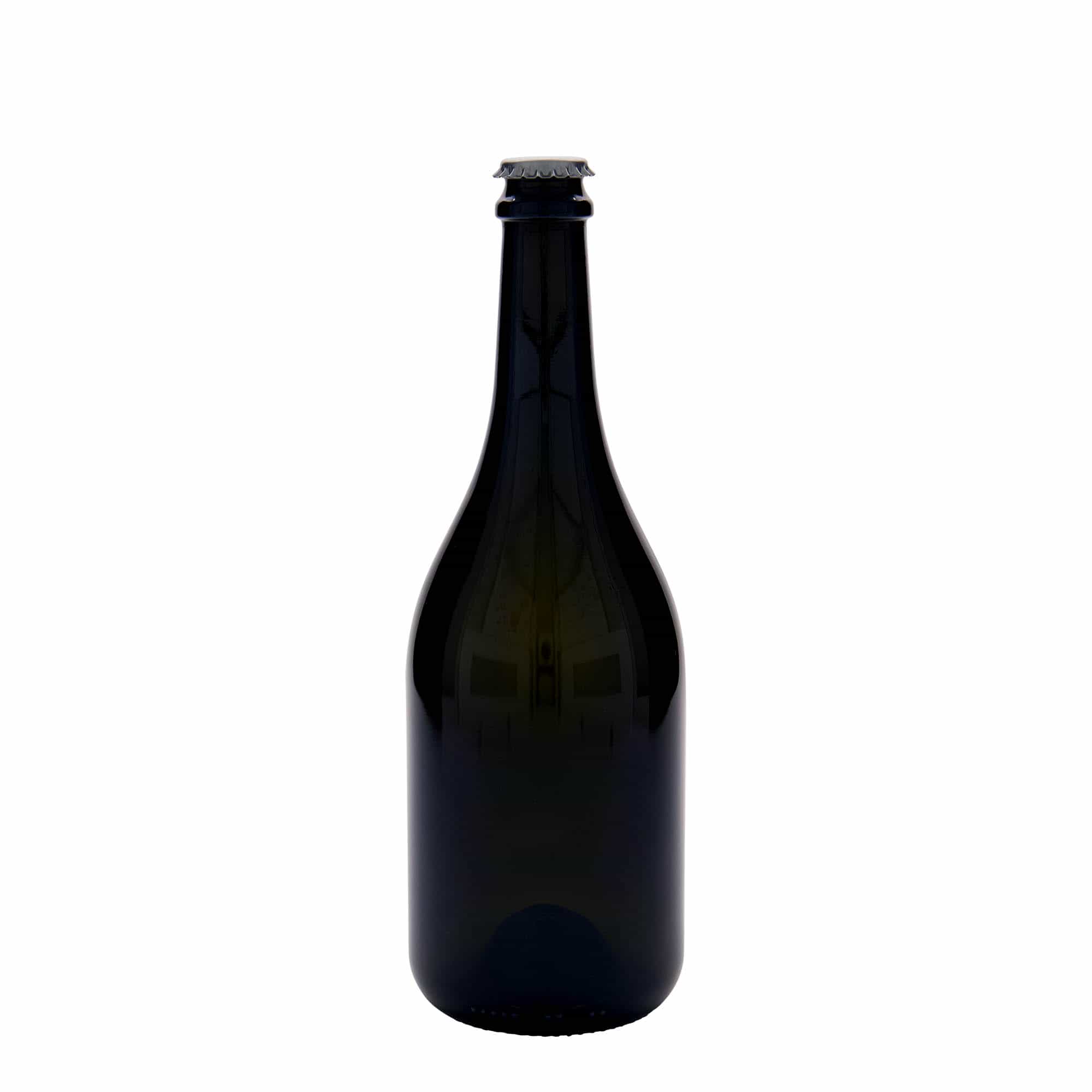 Bouteille de bière 750 ml 'Horta', verre, vert antique, bouchage: capsules couronnes