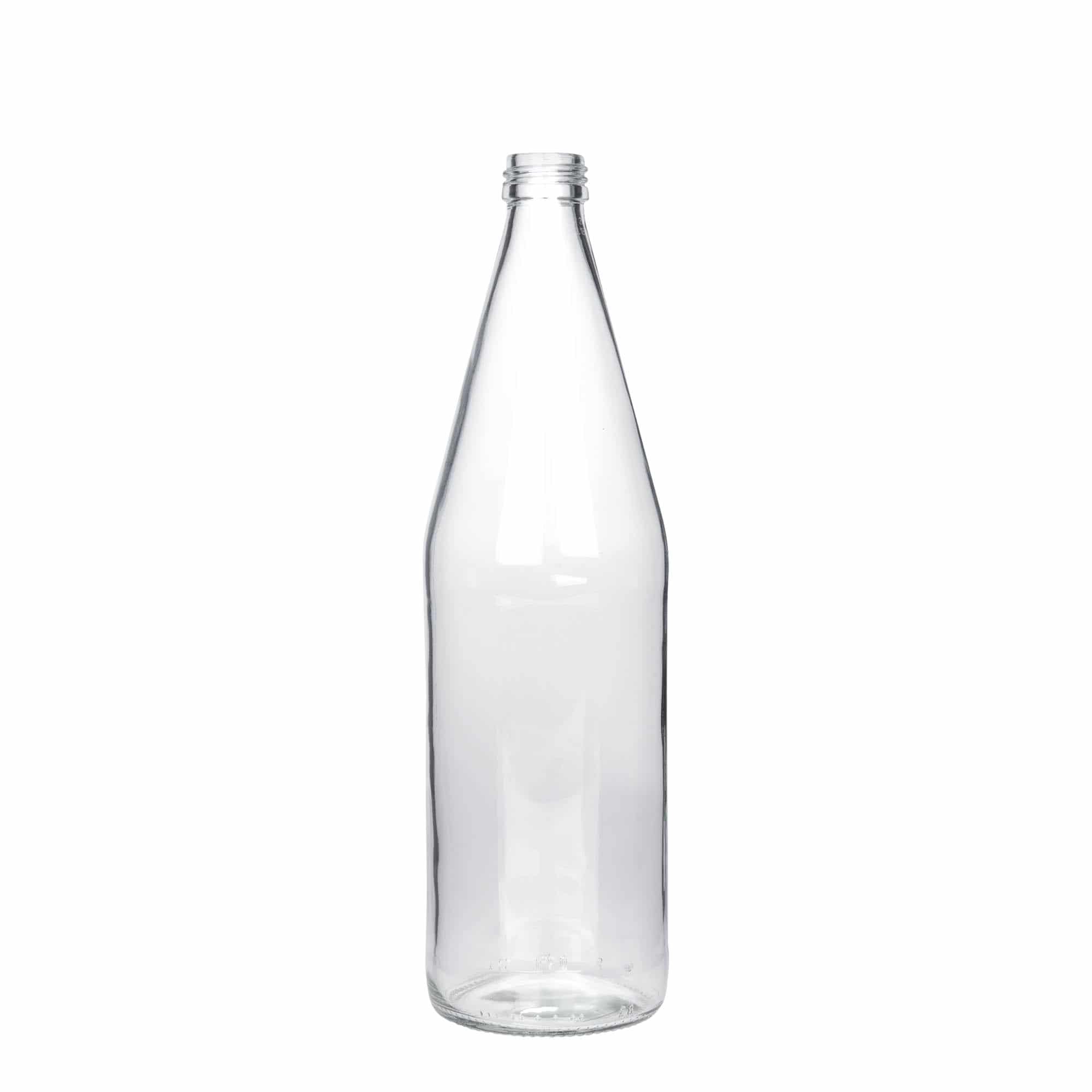 Bouteille universelle en forme de carotte 750 ml, verre, bouchage: PP 28