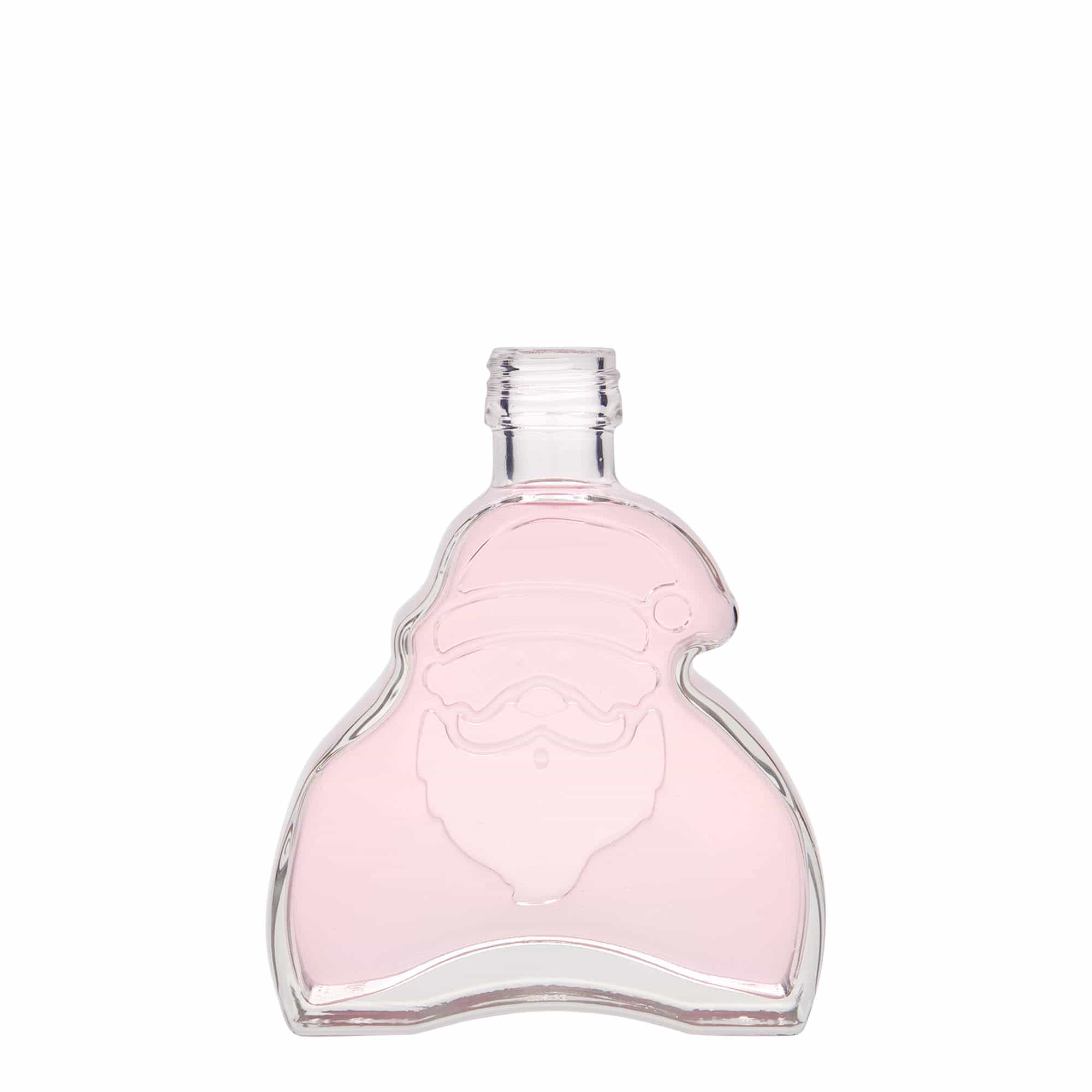 Bouteille en verre 200 ml 'Santa Claus', bouchage: PP 28