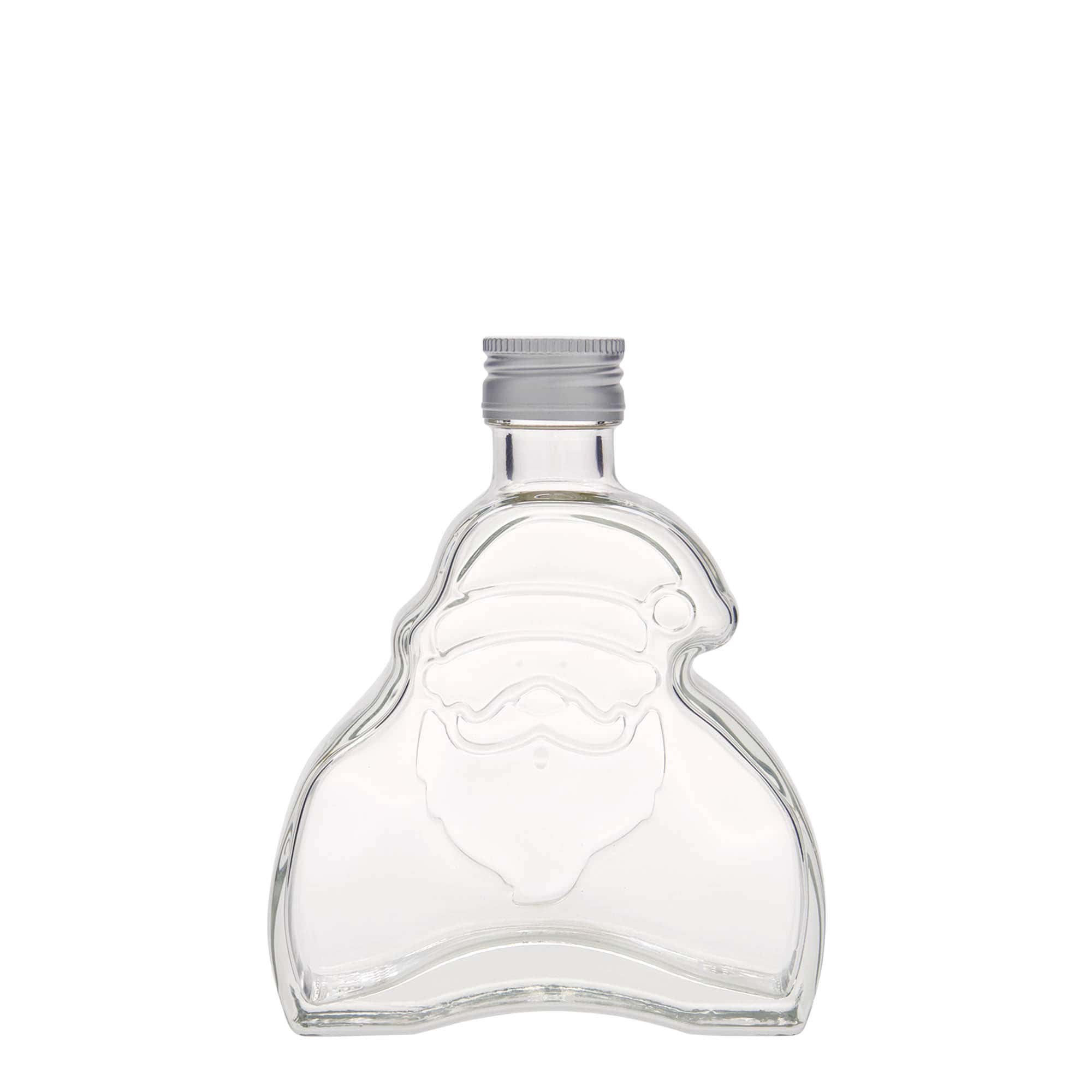 Bouteille en verre 200 ml 'Santa Claus', bouchage: PP 28